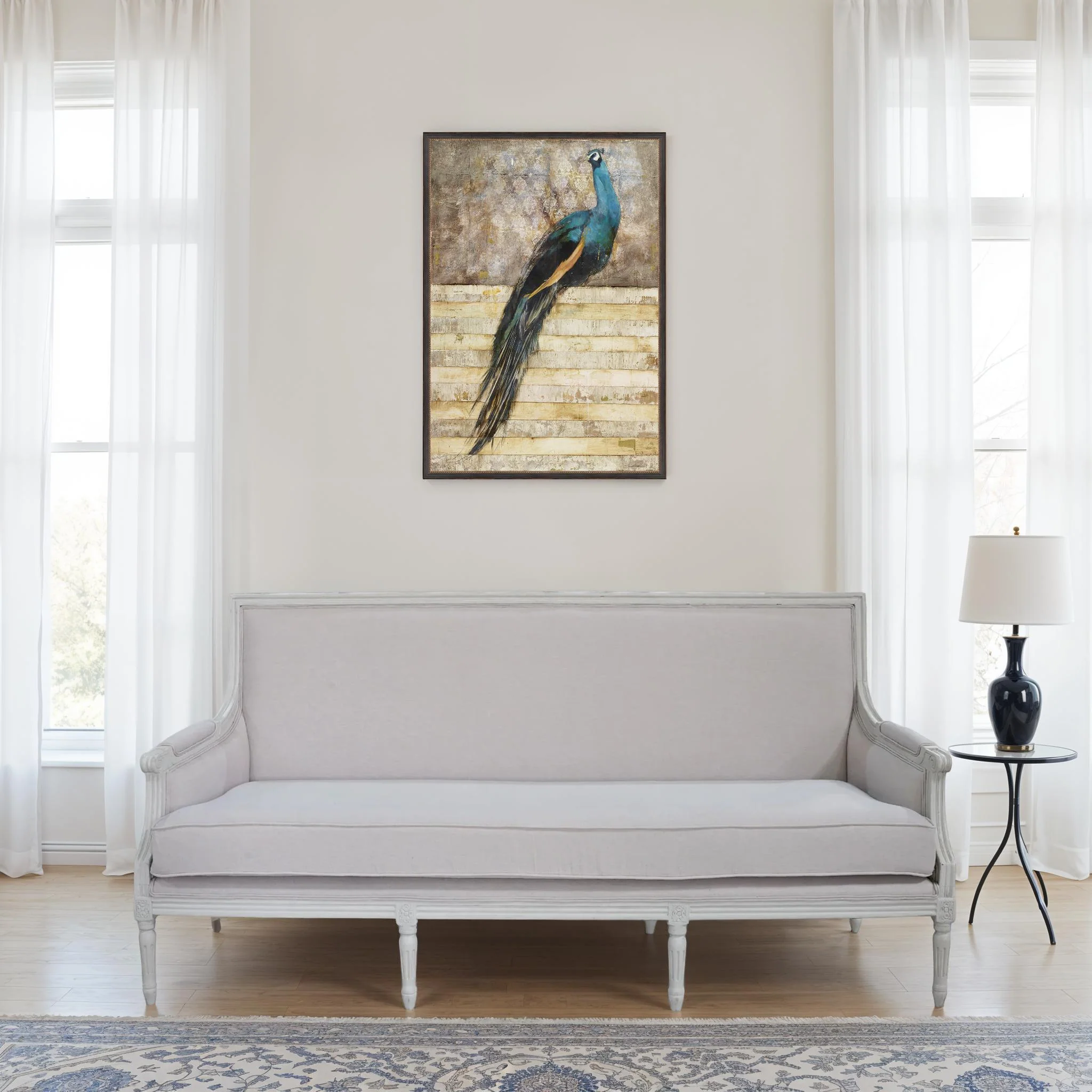 Marjani Peacock Canvas Art - Image 2