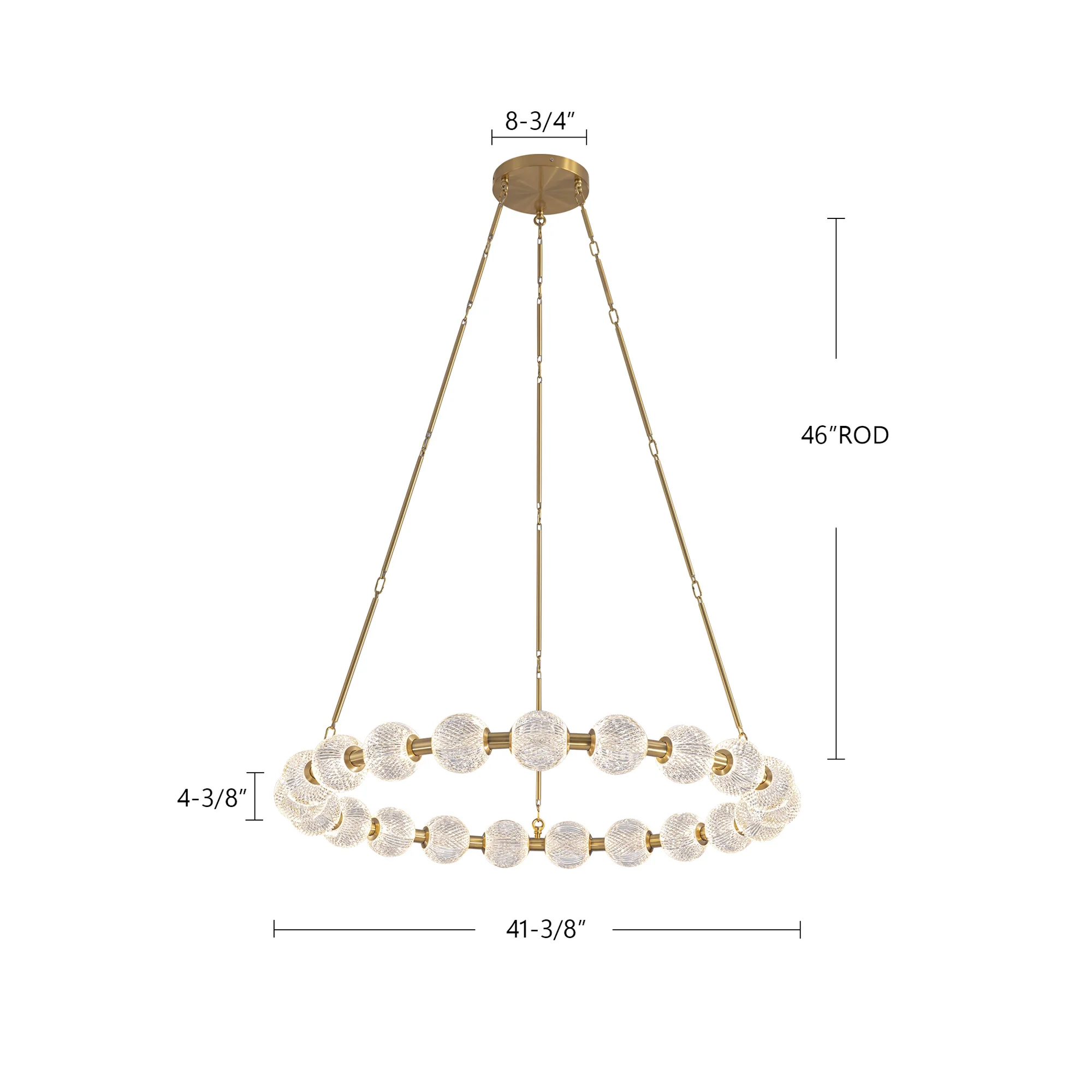 Marneau Sphere Glass Chandelier - Image 5