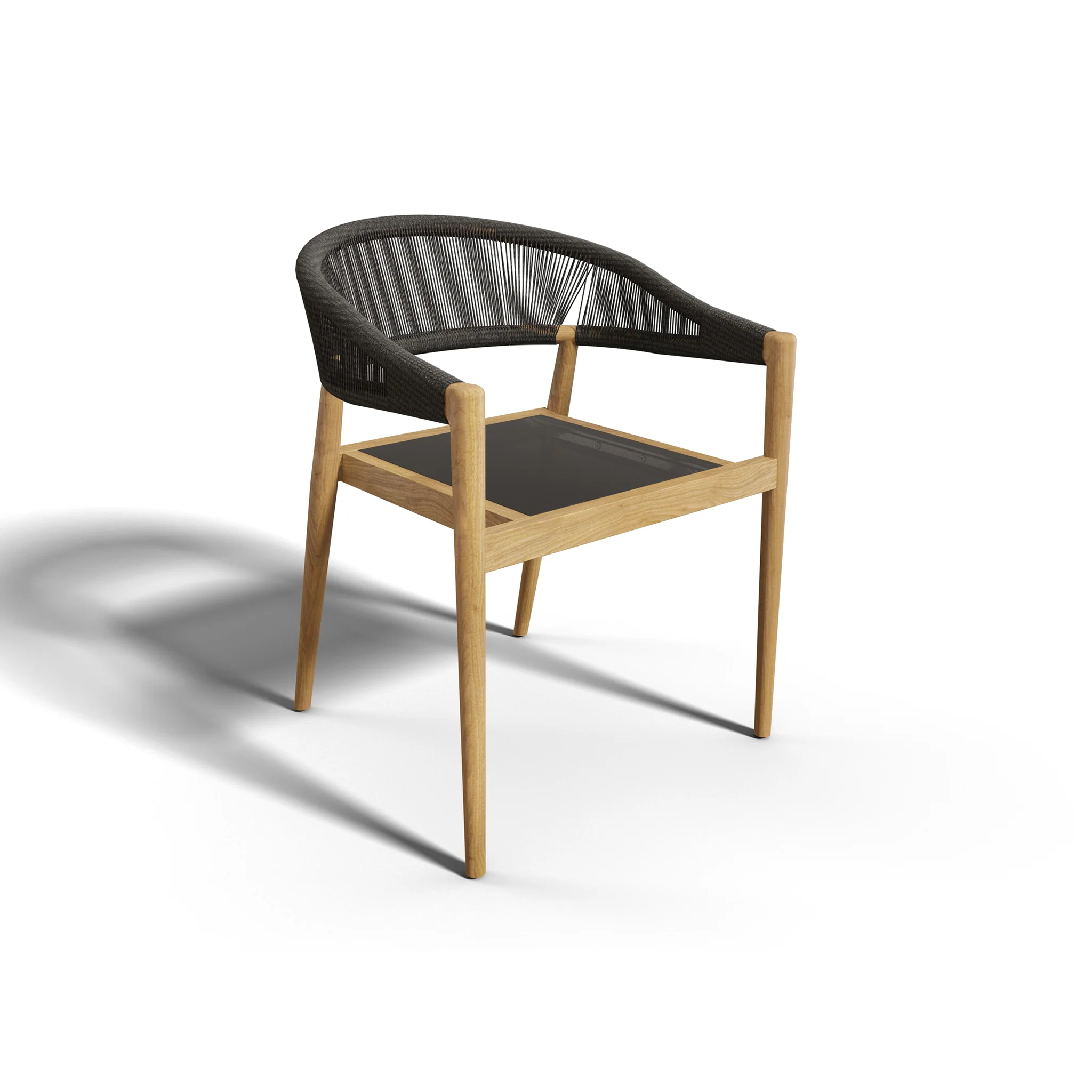 Marqen Teak Stacking Chair - Set of 4 - Image 2