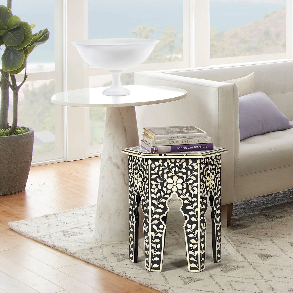 Mehtab Bagh Inlay Side Table - Image 4