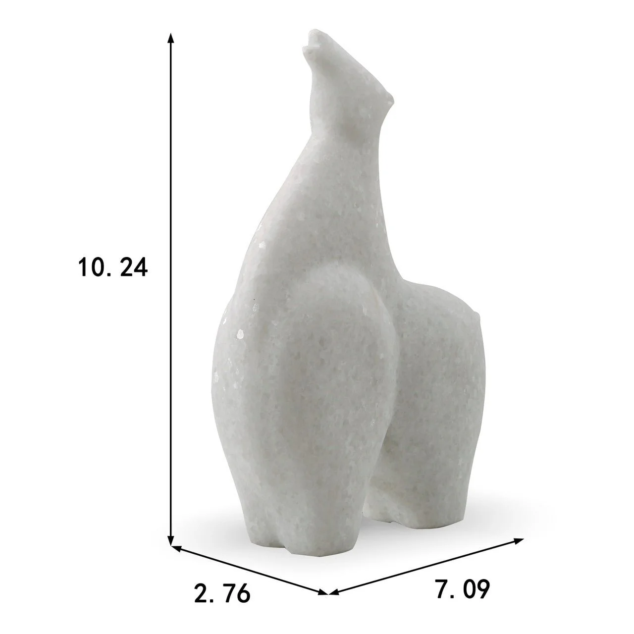 Meilin Marble Stallion Statue - Image 3