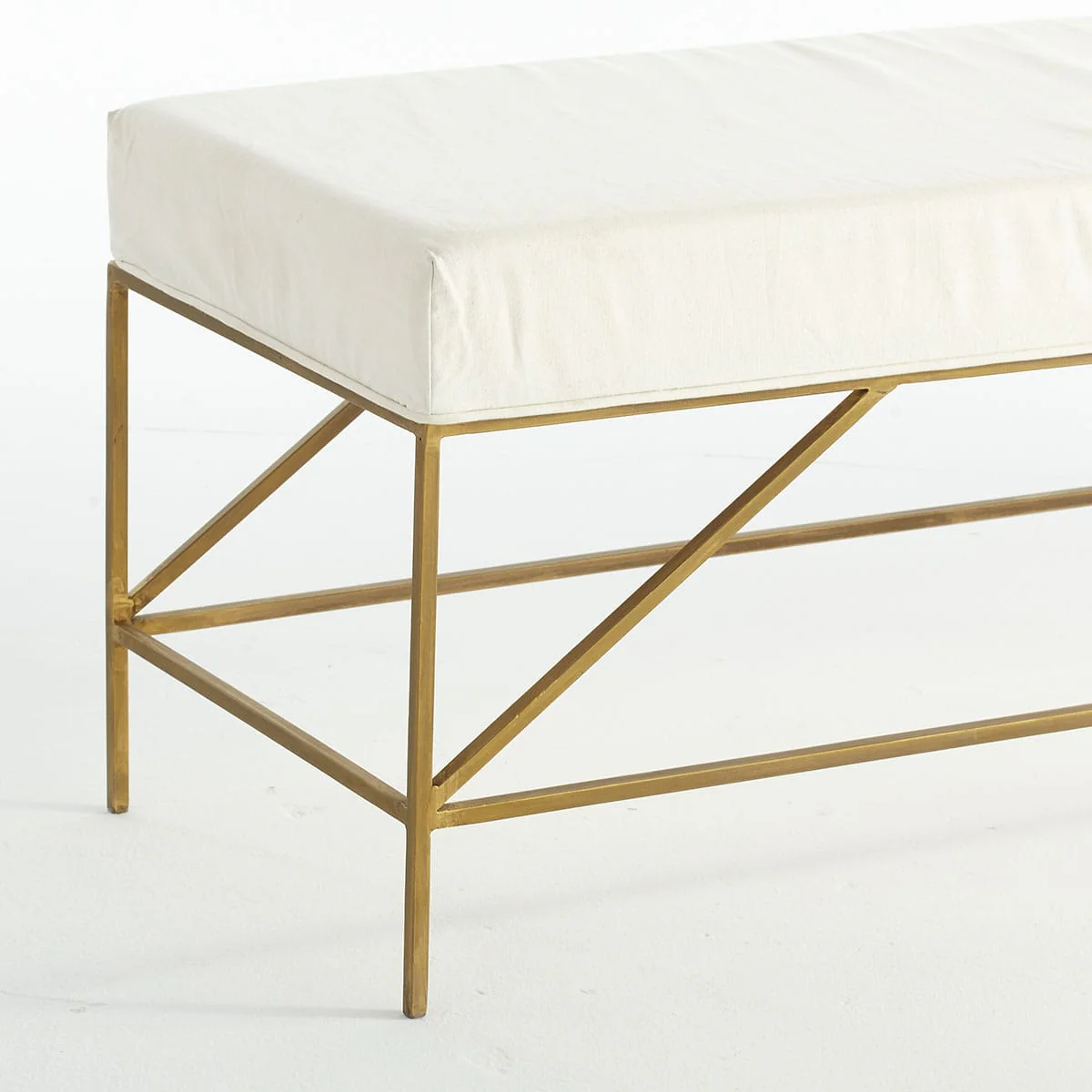 Mid-Century Upholstered Bench - Image 3