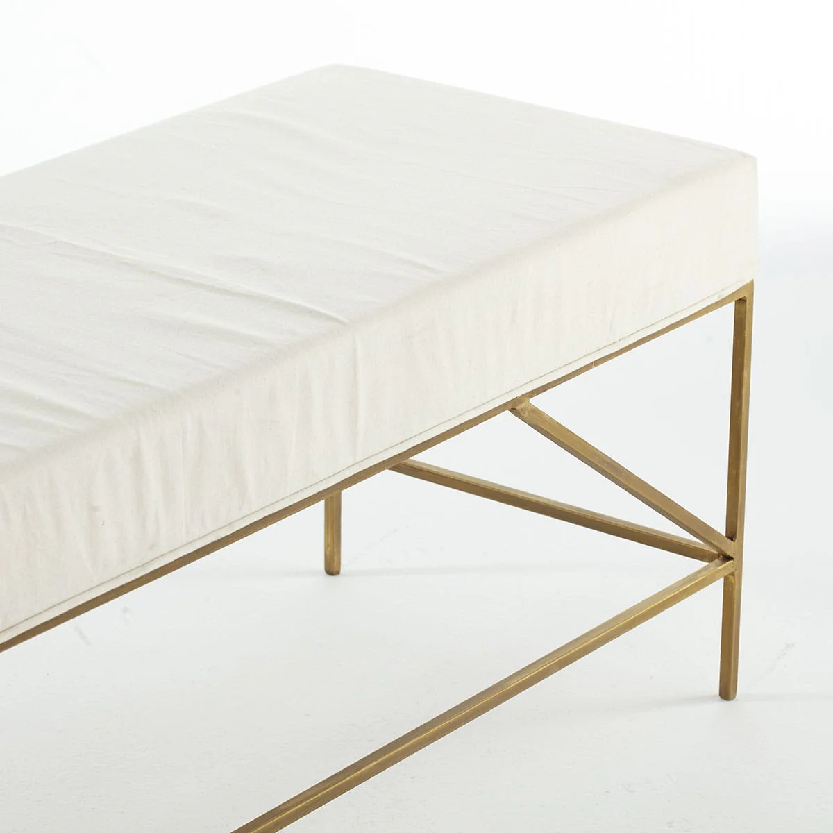 Mid-Century Upholstered Bench - Image 4