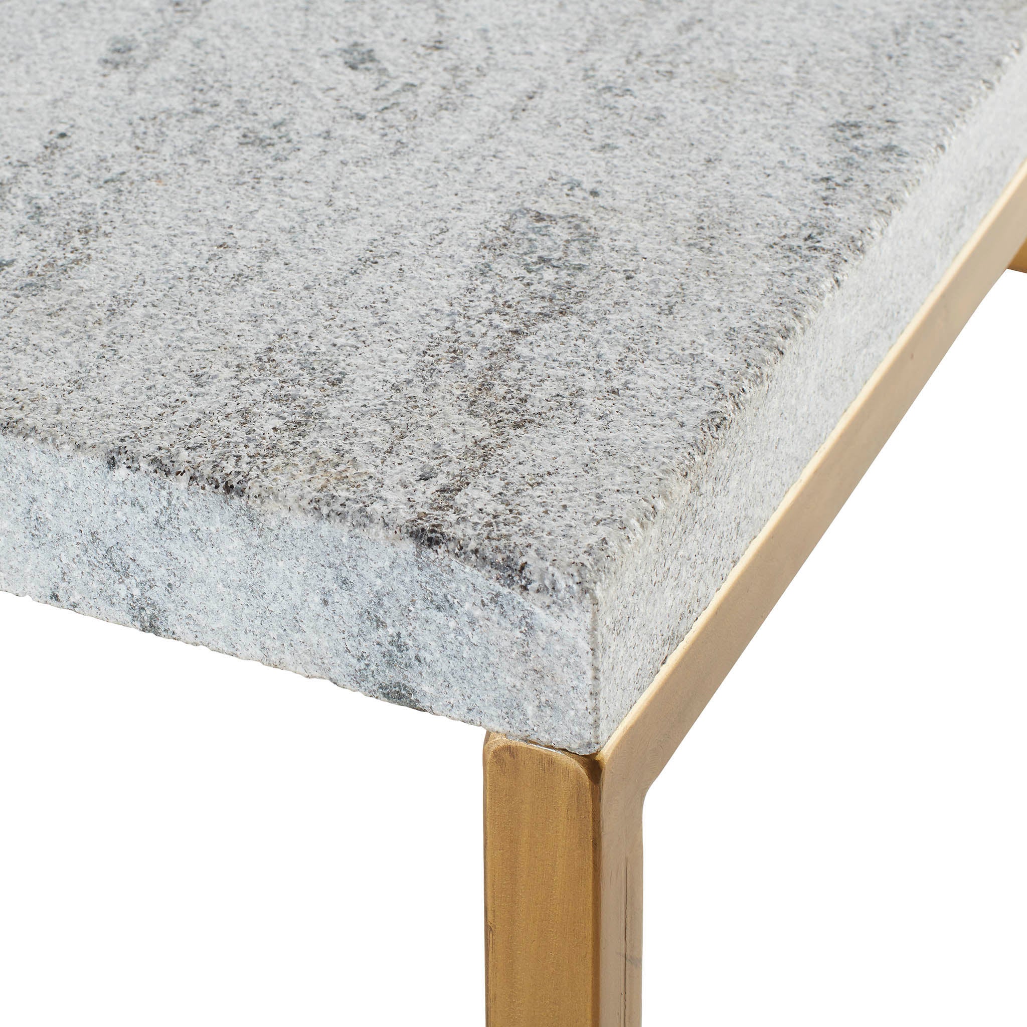 Modern Marble & Iron Coffee Table - Image 3