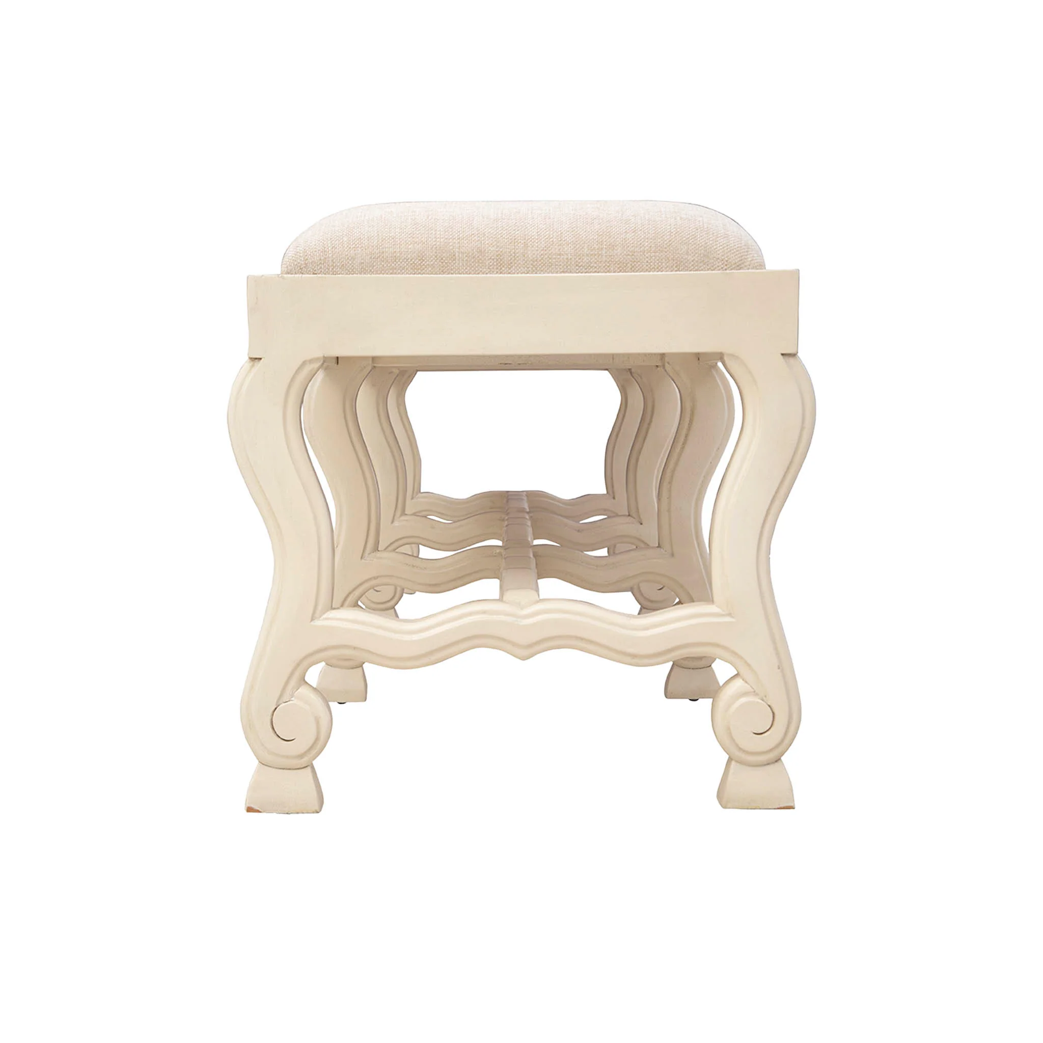 Mohr Carved Wood Bench - Image 23