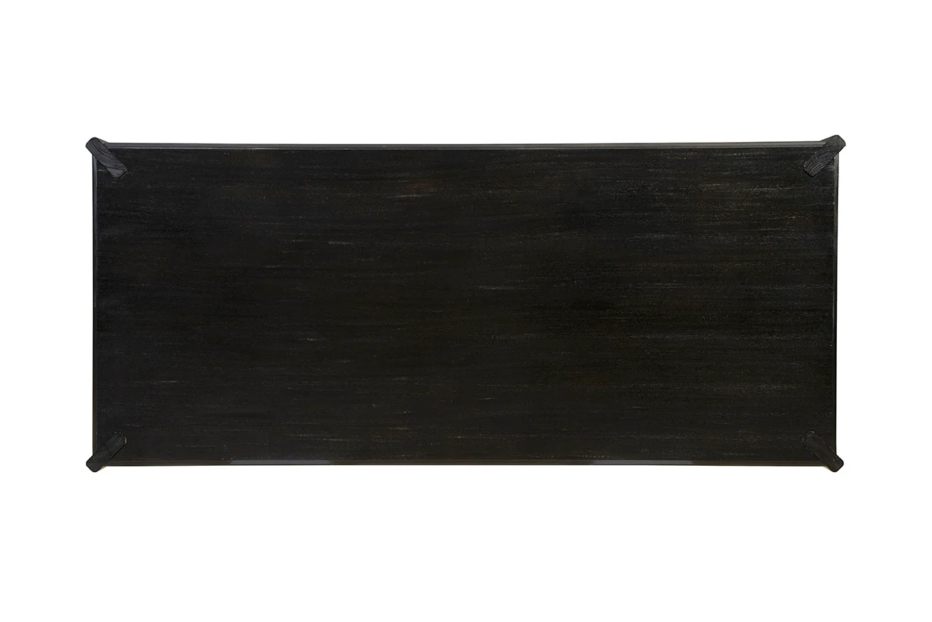 Napean Black Wood Dining Table - Image 3