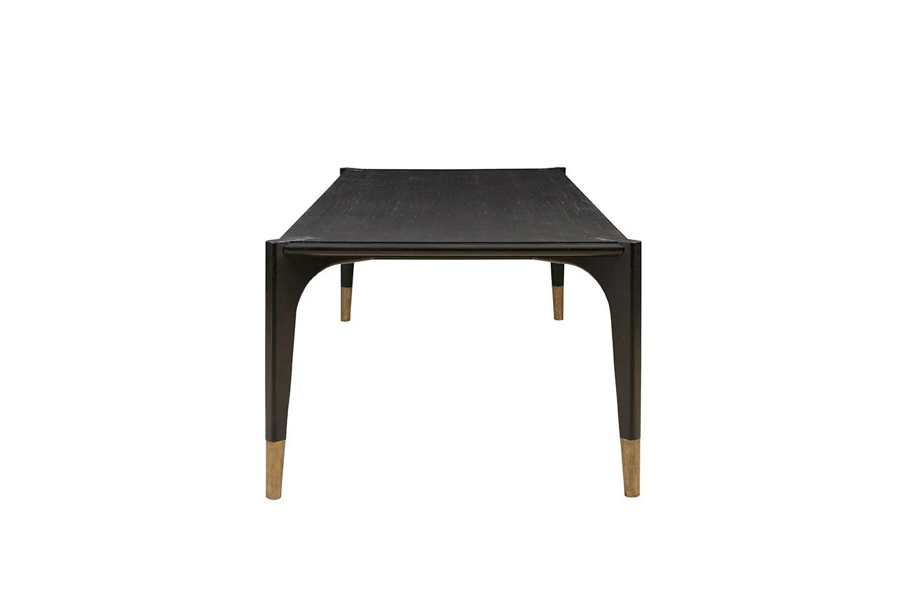Napean Black Wood Dining Table - Image 4