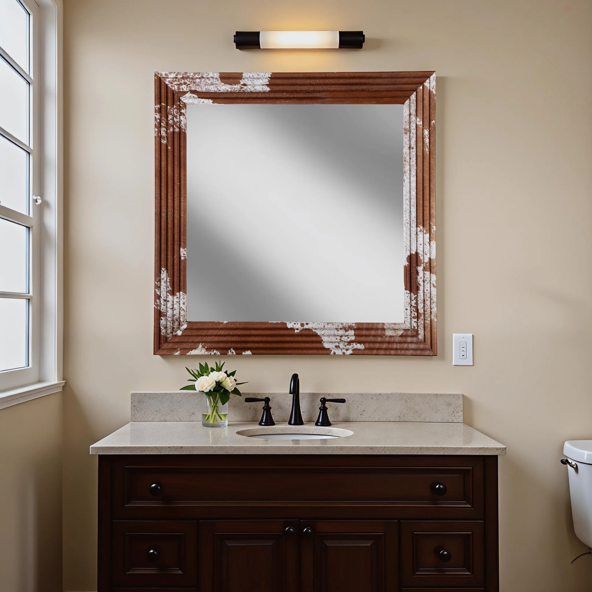 Navarro Hide Frame Mirror - Image 2