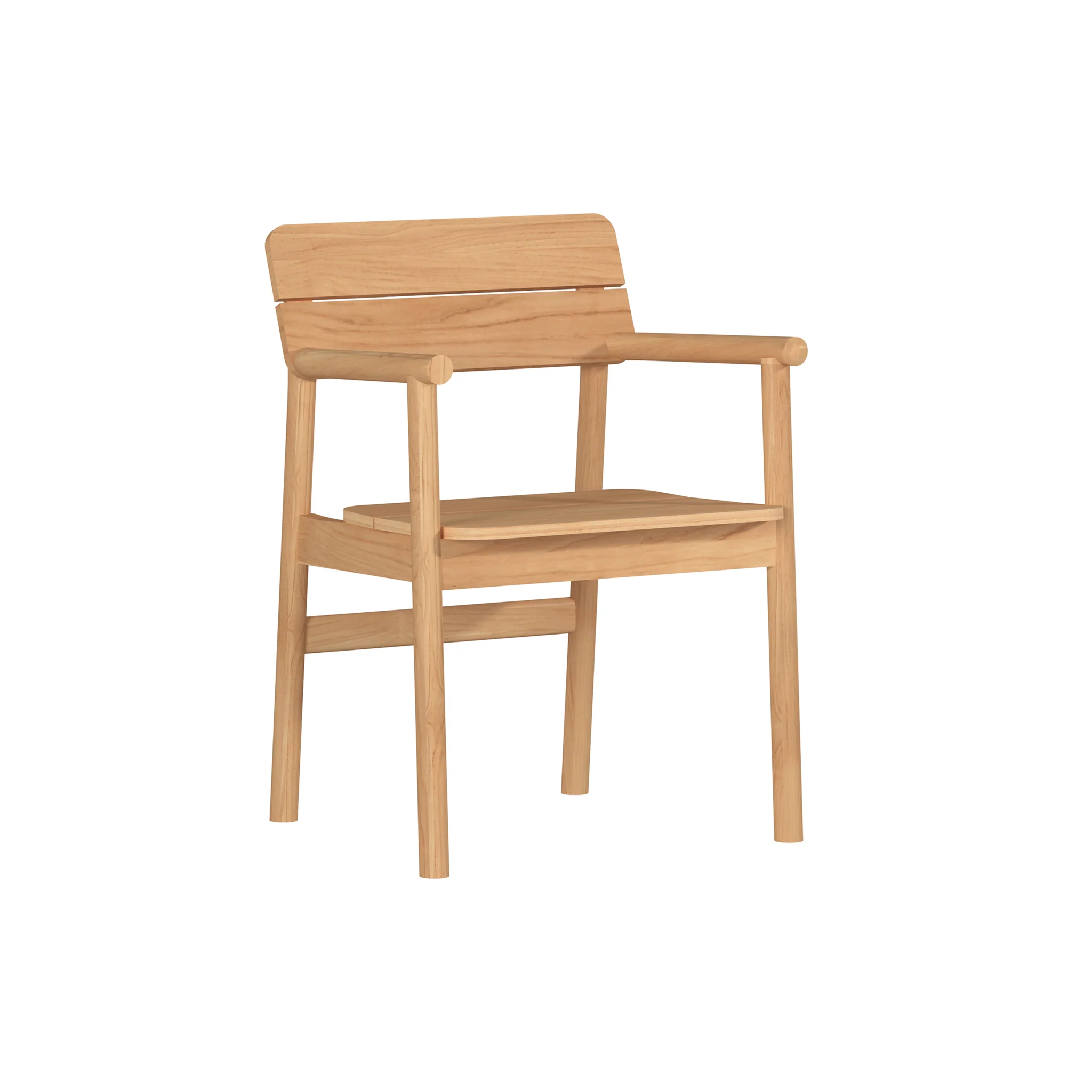 Navero Teak Stacking Chair - Set of 4 - Image 2