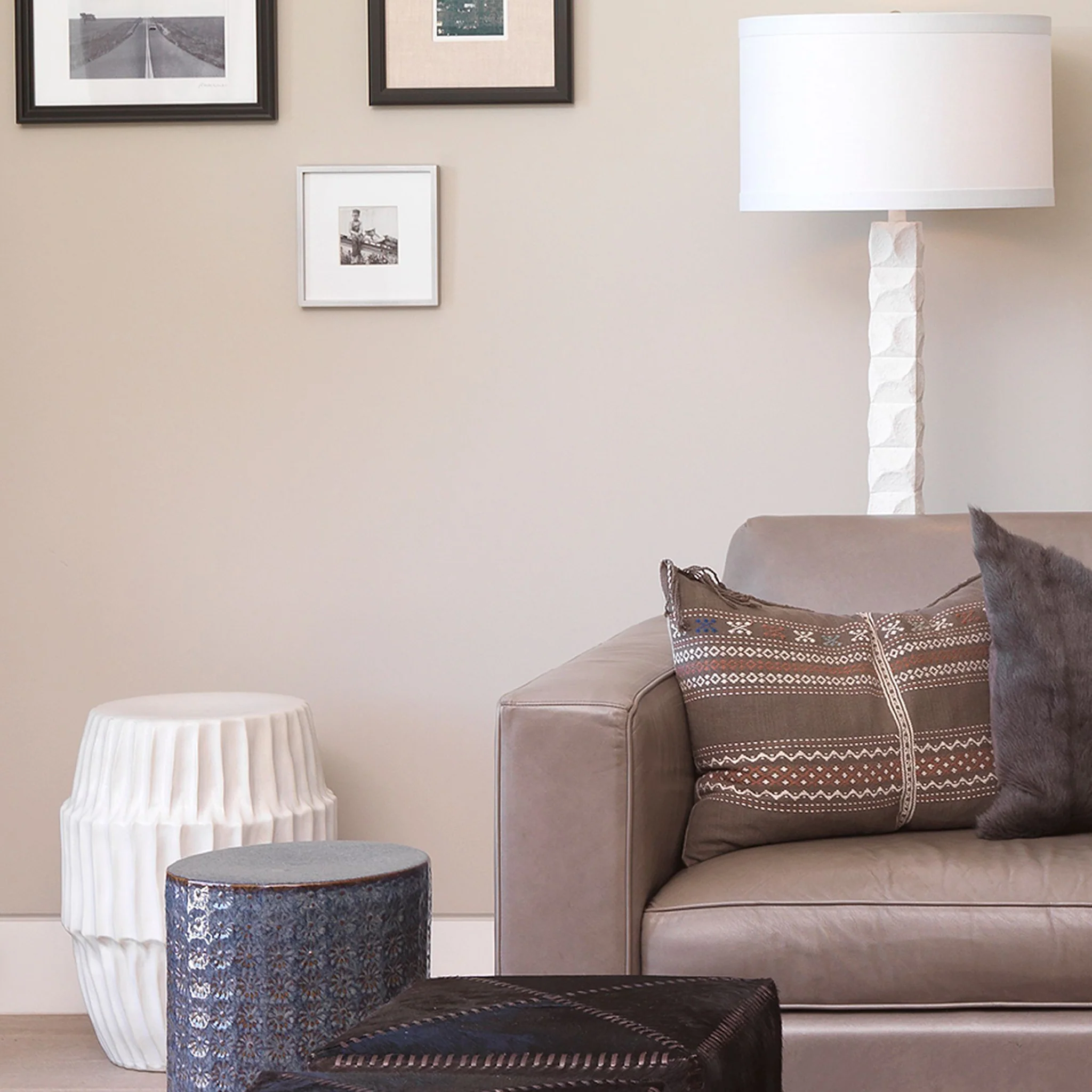 Neolithic Side Table in White Ombre - Image 3
