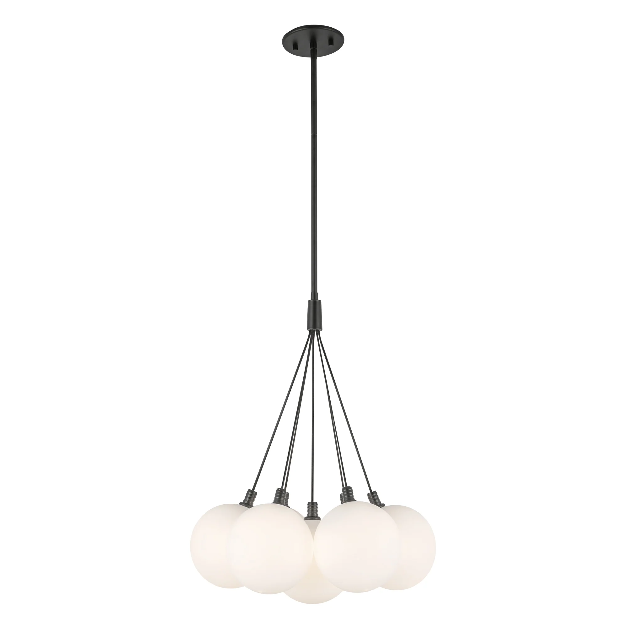 Novaro Opal Cluster Chandelier - 16 inch