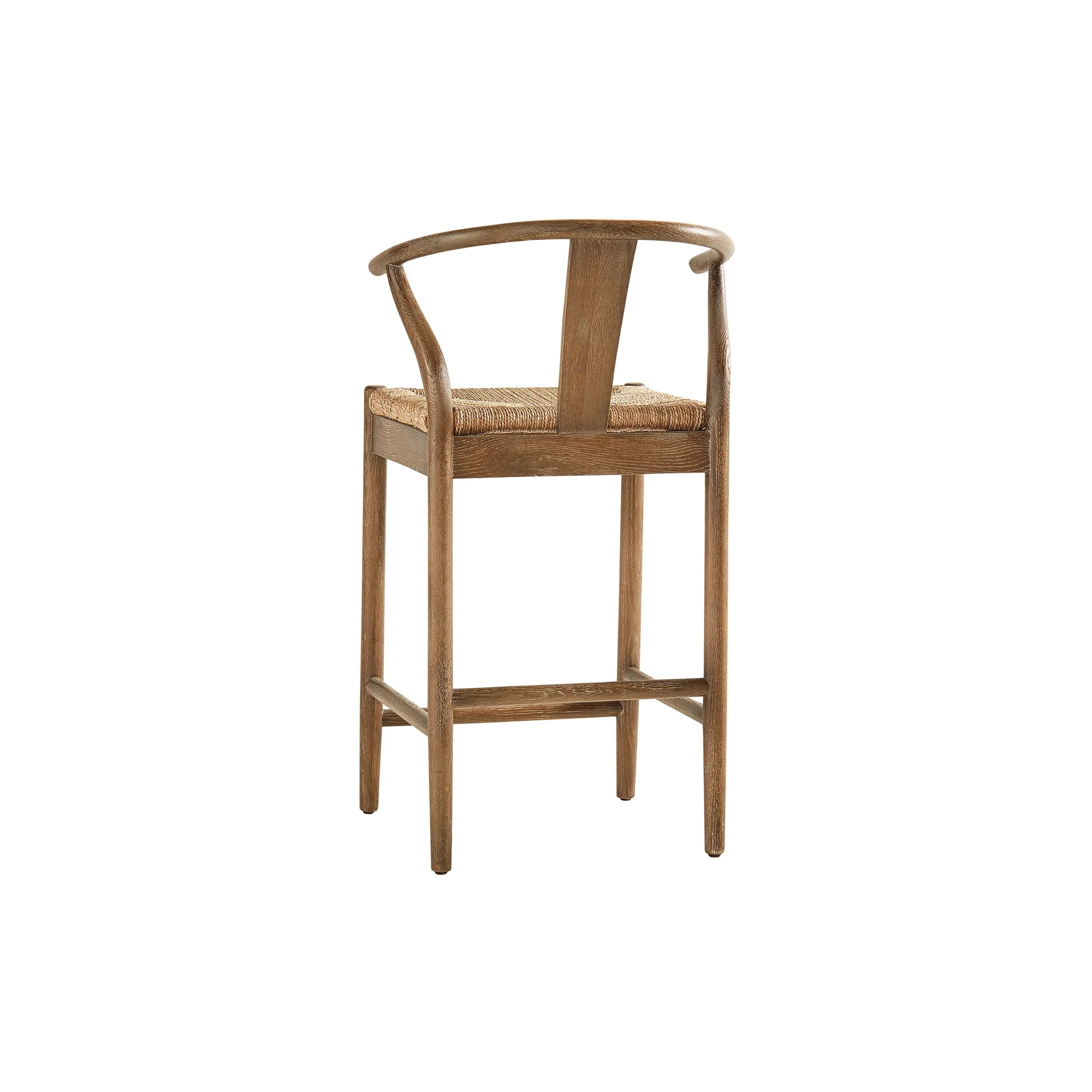 Oak and Seagrass Counter Stool - Image 2