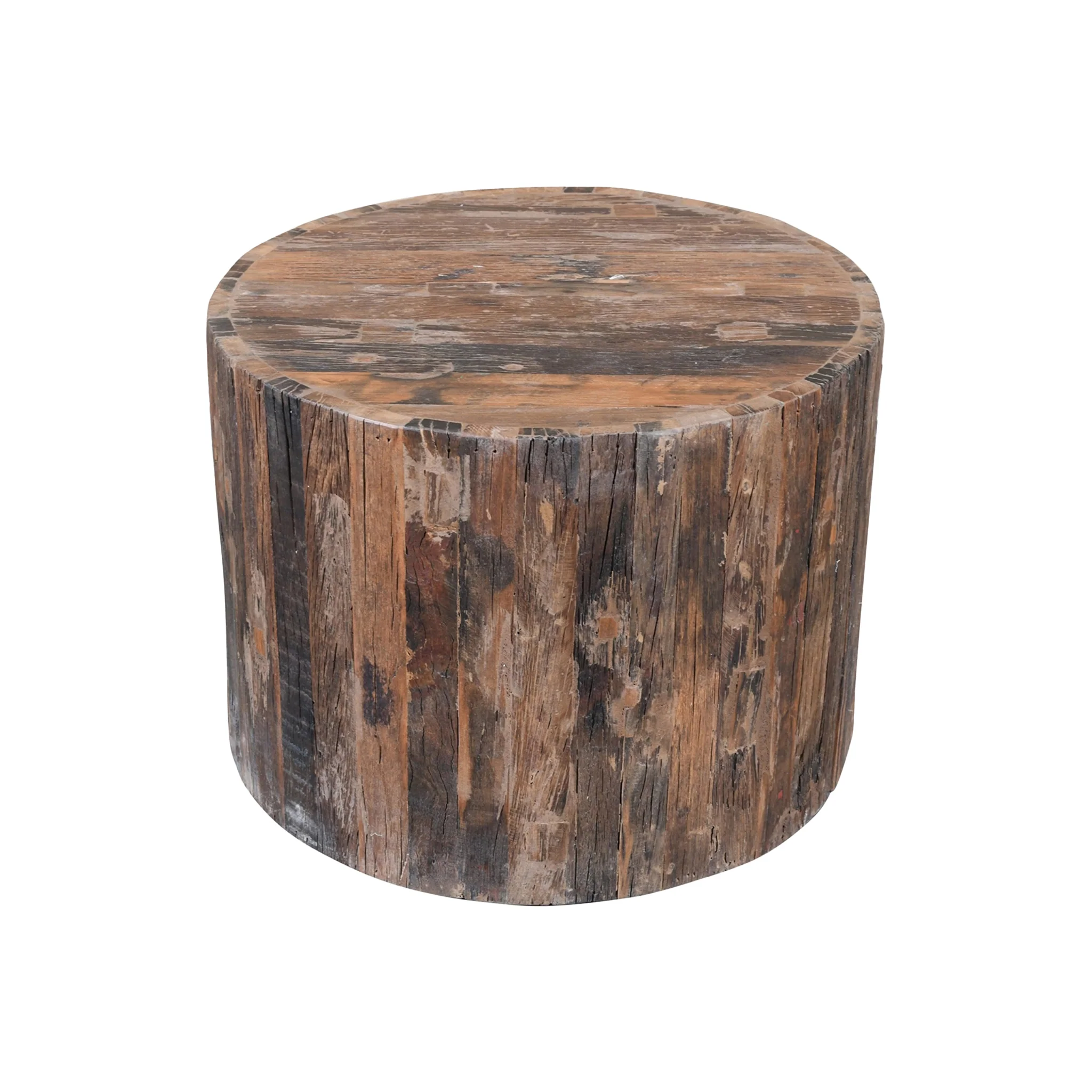 Oia Reclaimed Wood Side Table - Image 2