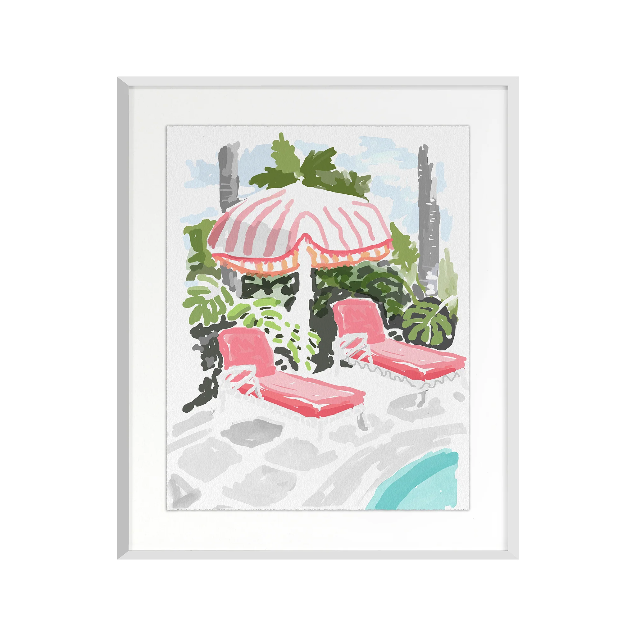 Ondine Poolside Lounge Print - Image 2