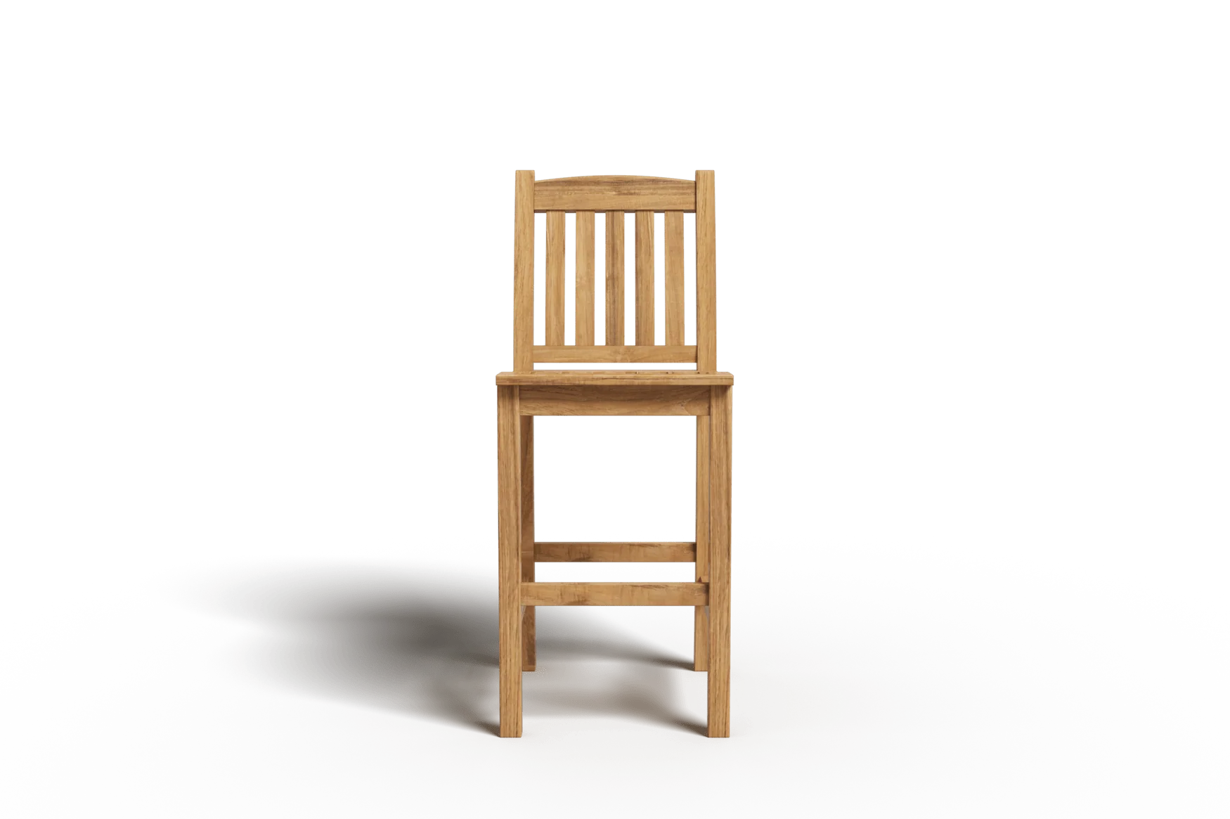 Oristano Teak Slatted Barstool - Image 2