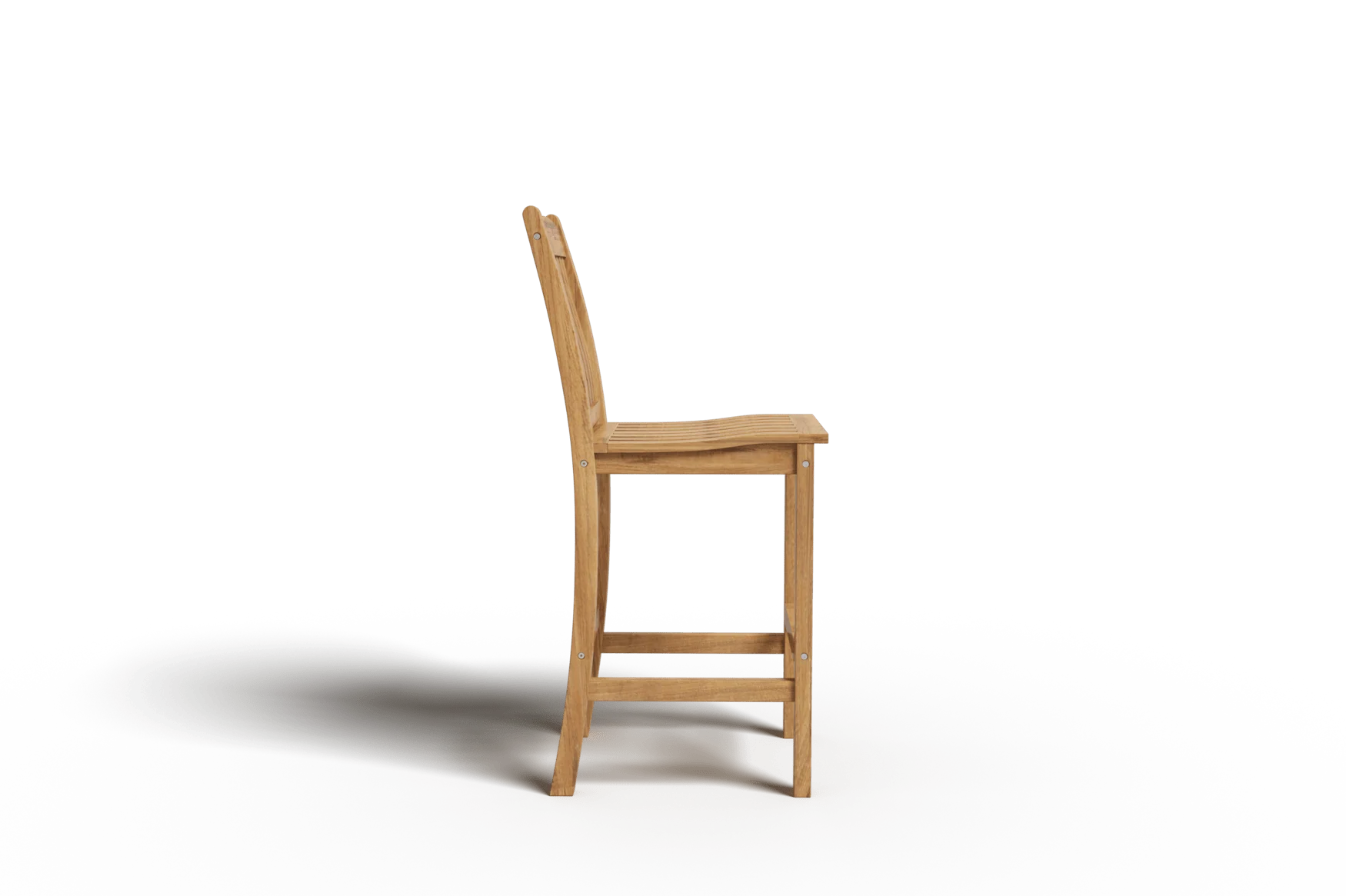 Oristano Teak Slatted Barstool - Image 3