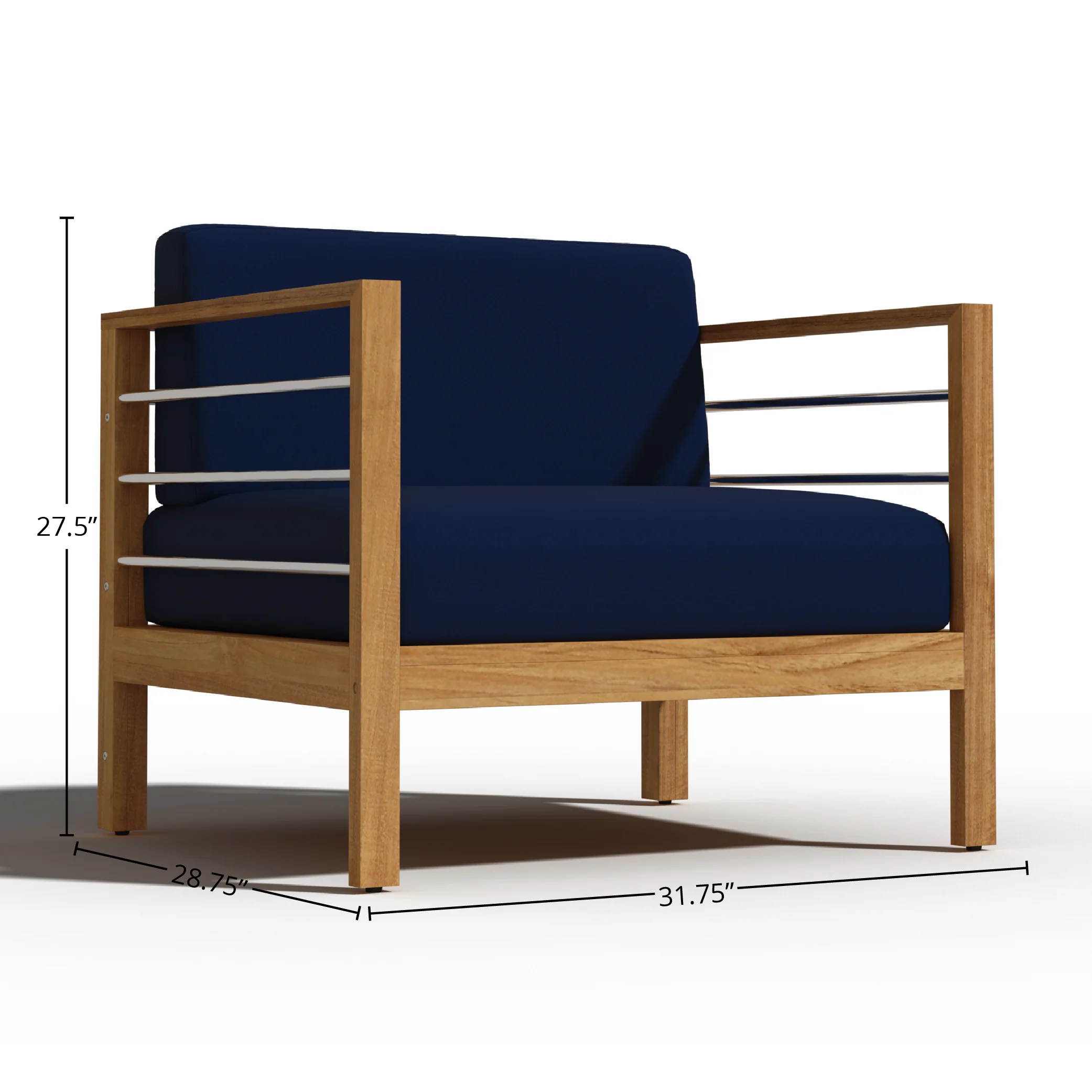 Orivane Teak Lounge Chair - Image 21