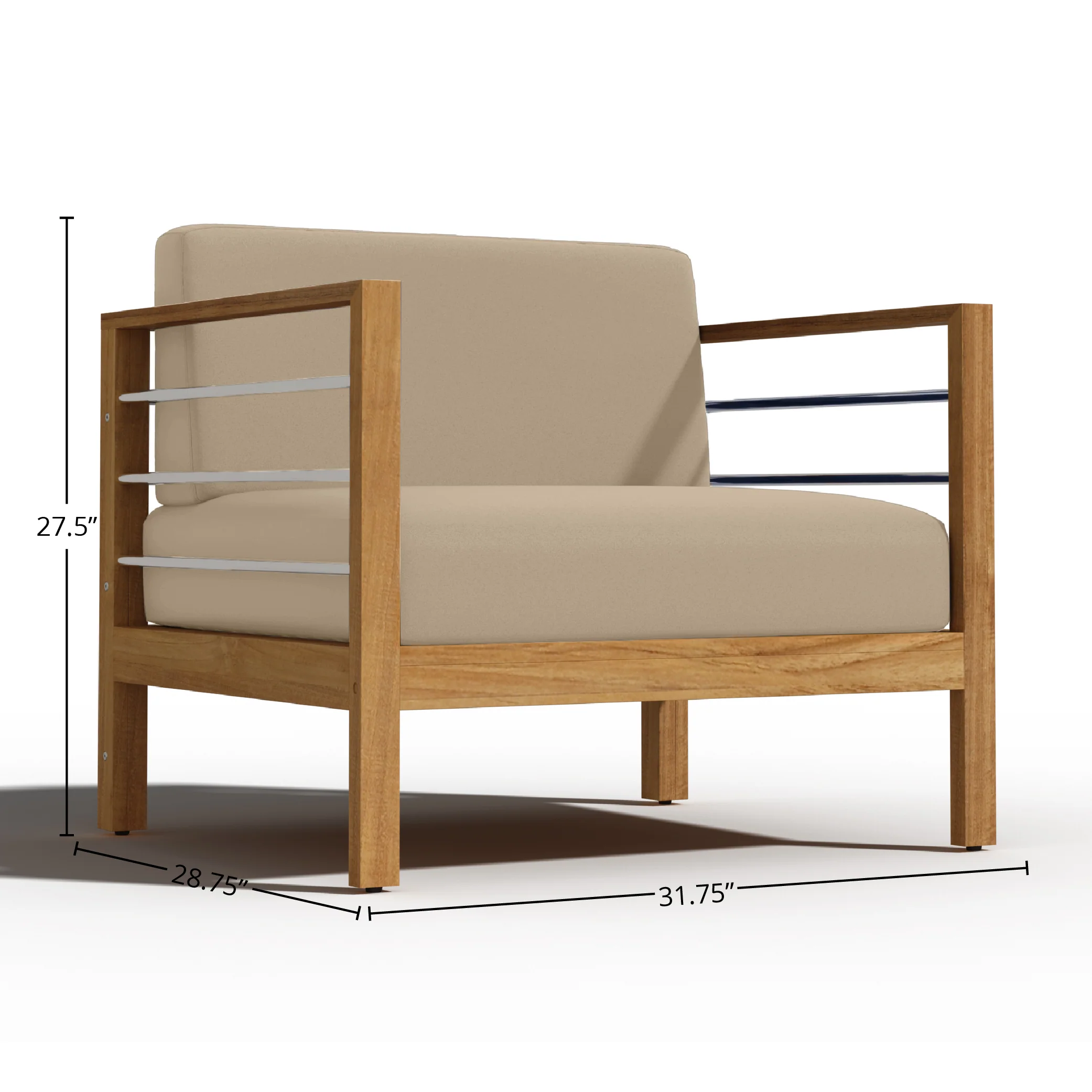 Orivane Teak Lounge Chair - Image 7
