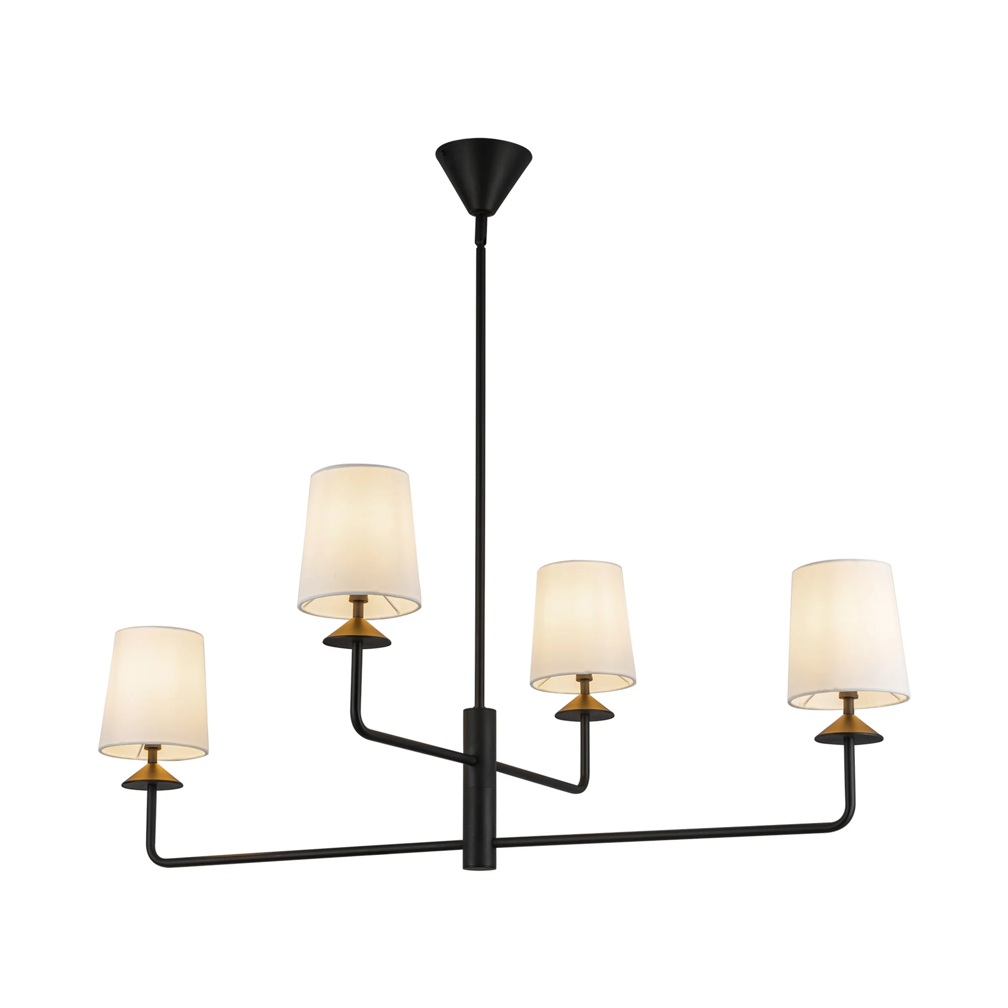 Orvella Linen Arm Chandelier
