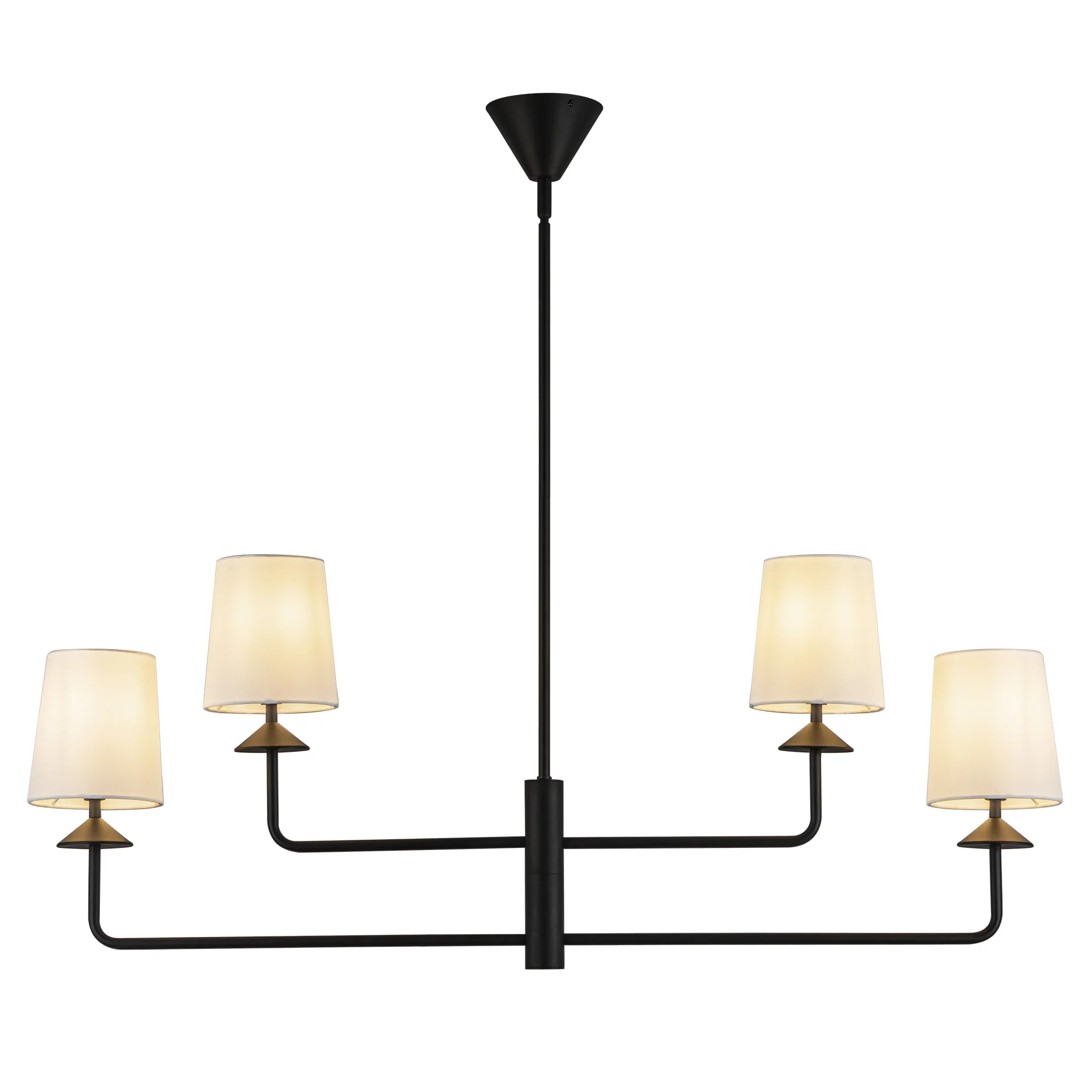 Orvella Linen Arm Chandelier - Image 3