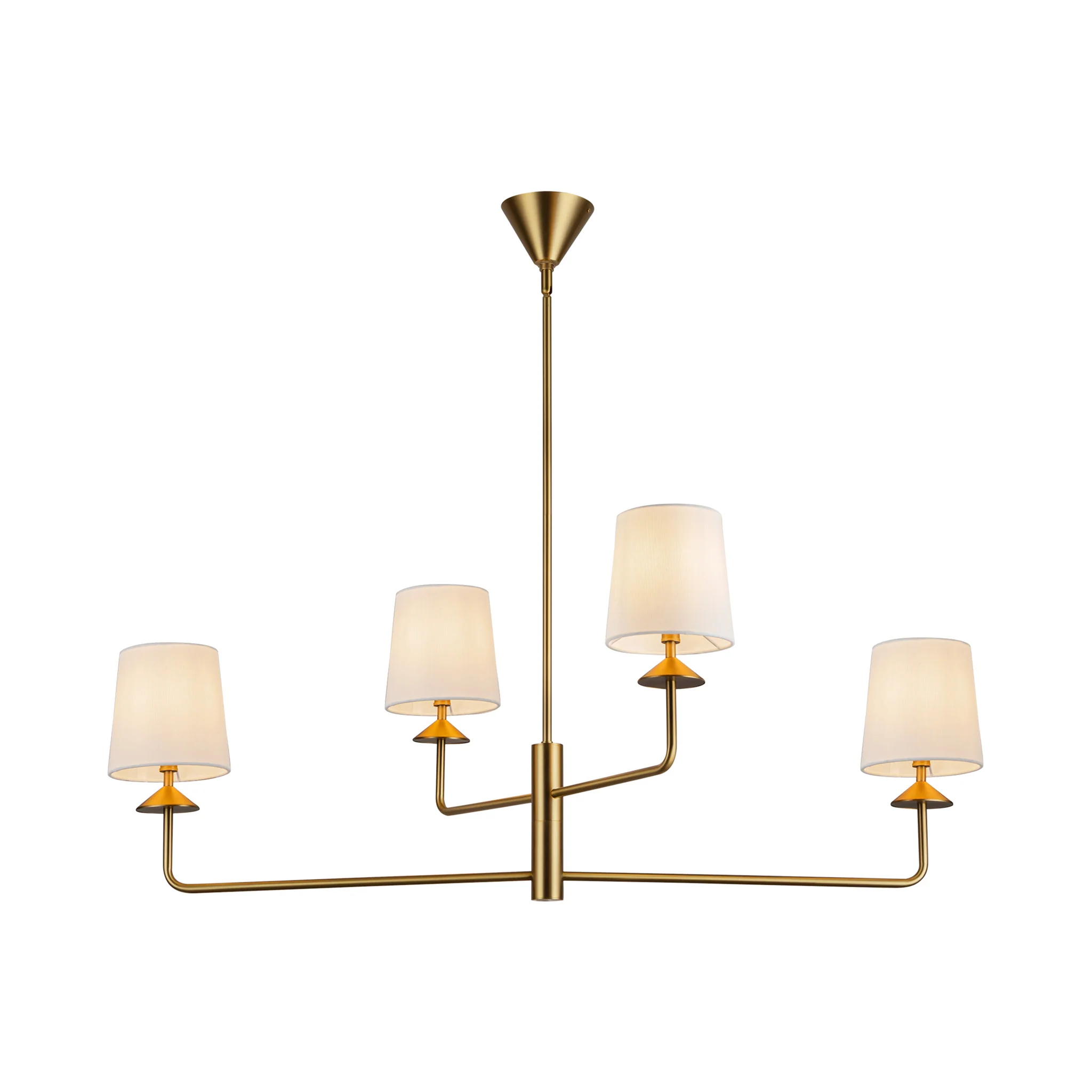 Orvella Linen Arm Chandelier - Image 7