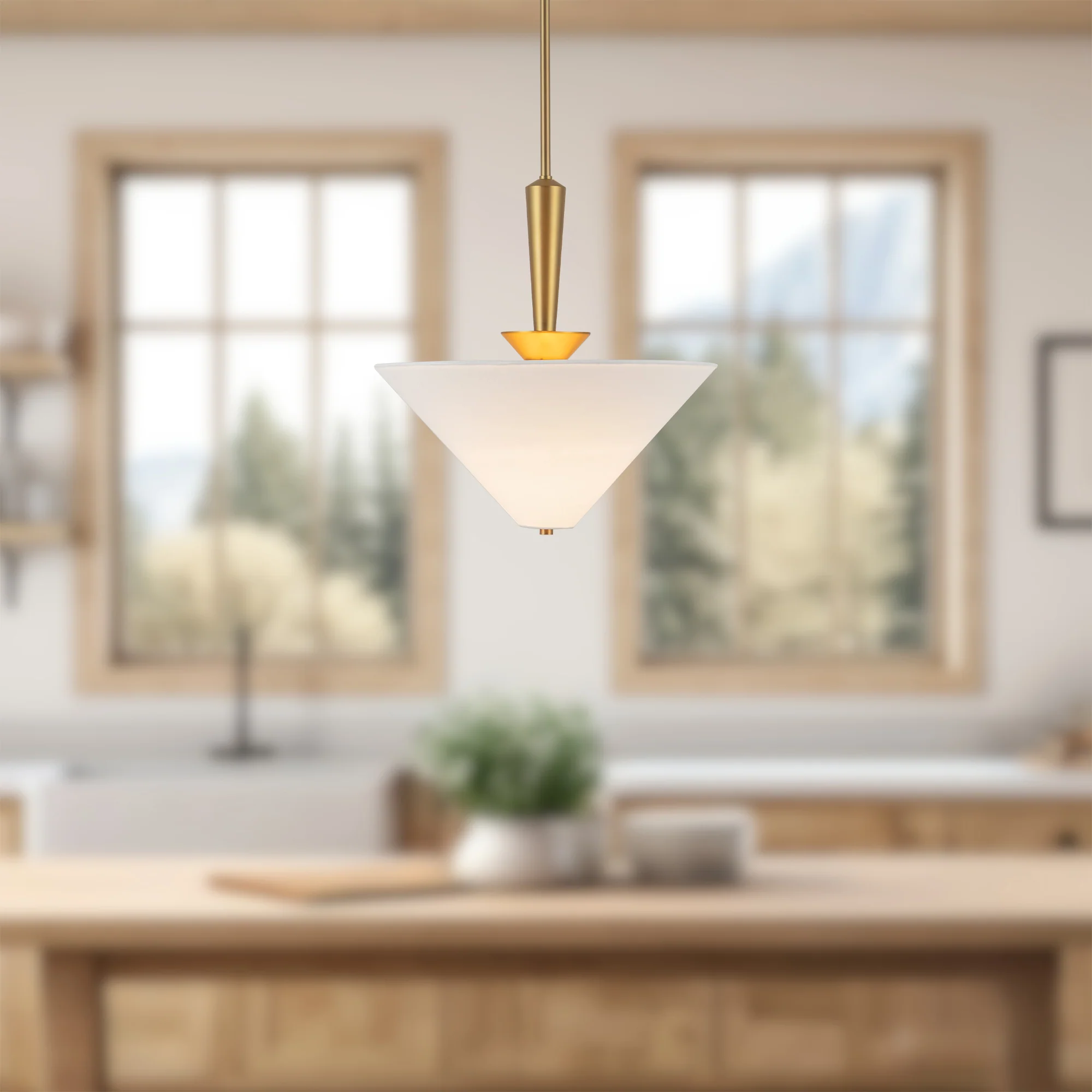 Orvella Linen Cone Pendant - Image 8