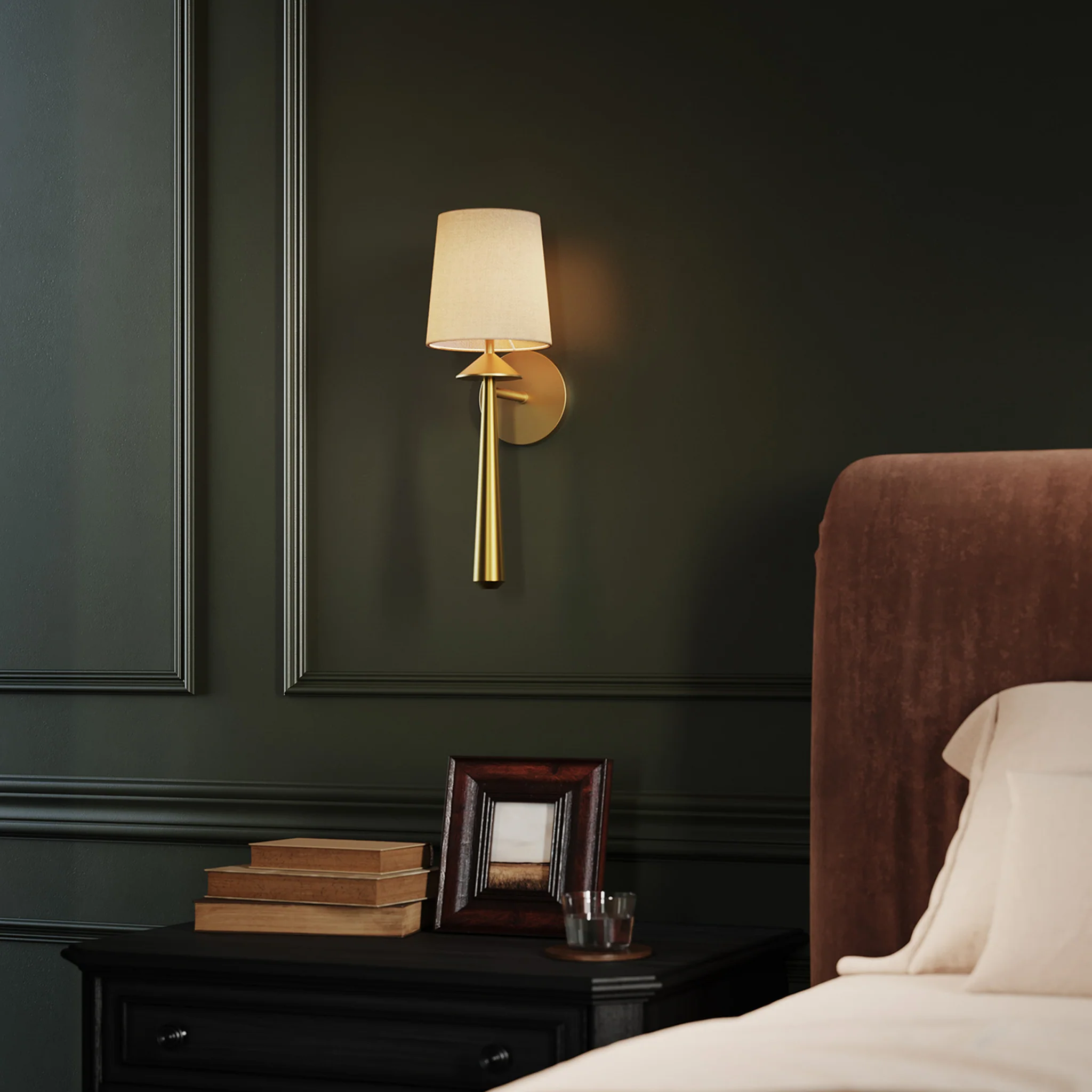 Orvella Linen Shade Sconce - Image 7