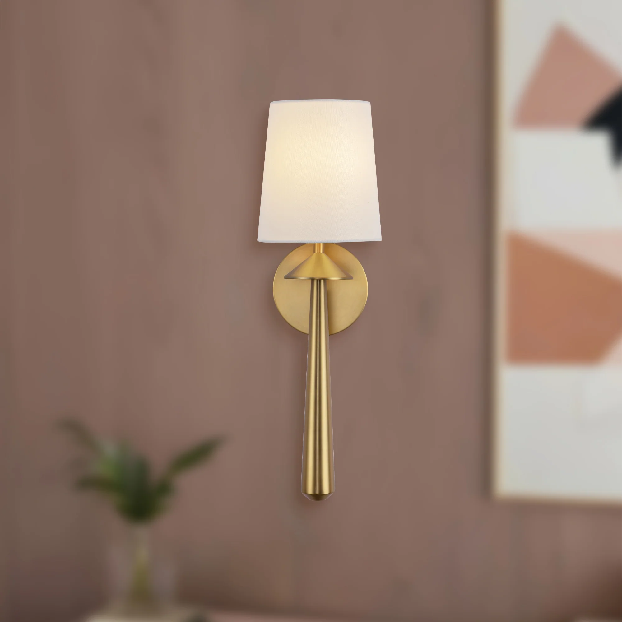 Orvella Linen Shade Sconce - Image 8