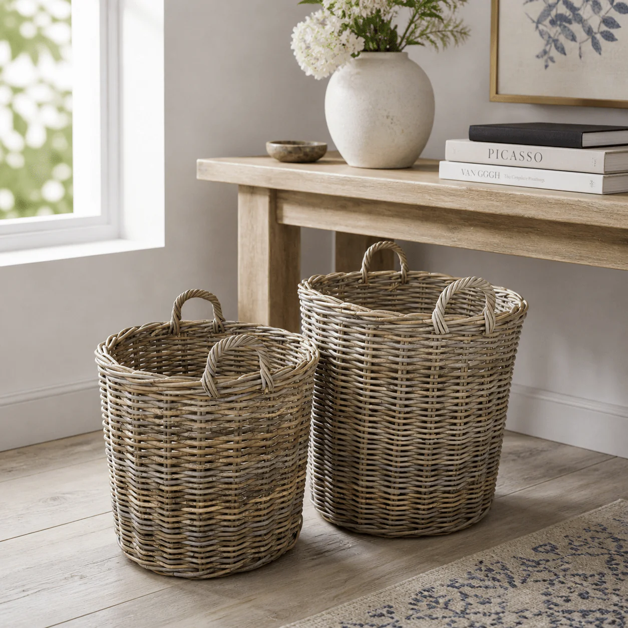 Orvella Rattan Basket Set