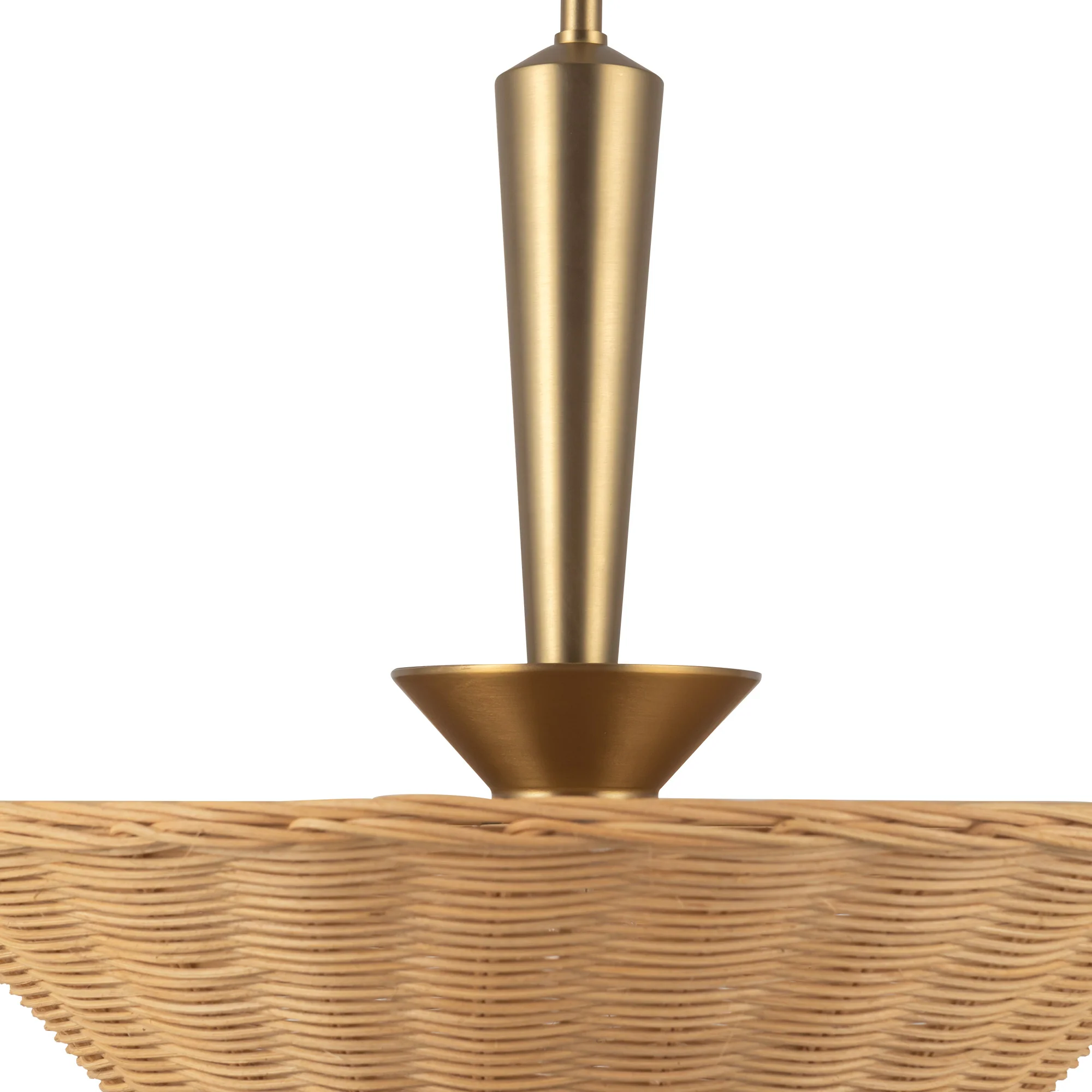 Orvella Rattan Cone Pendant - Image 12