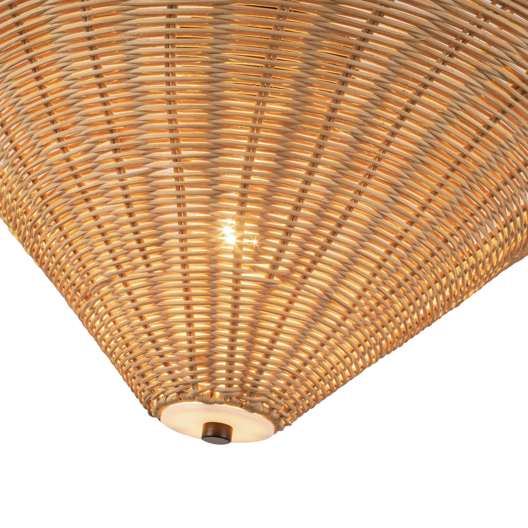 Orvella Rattan Cone Pendant - Image 5
