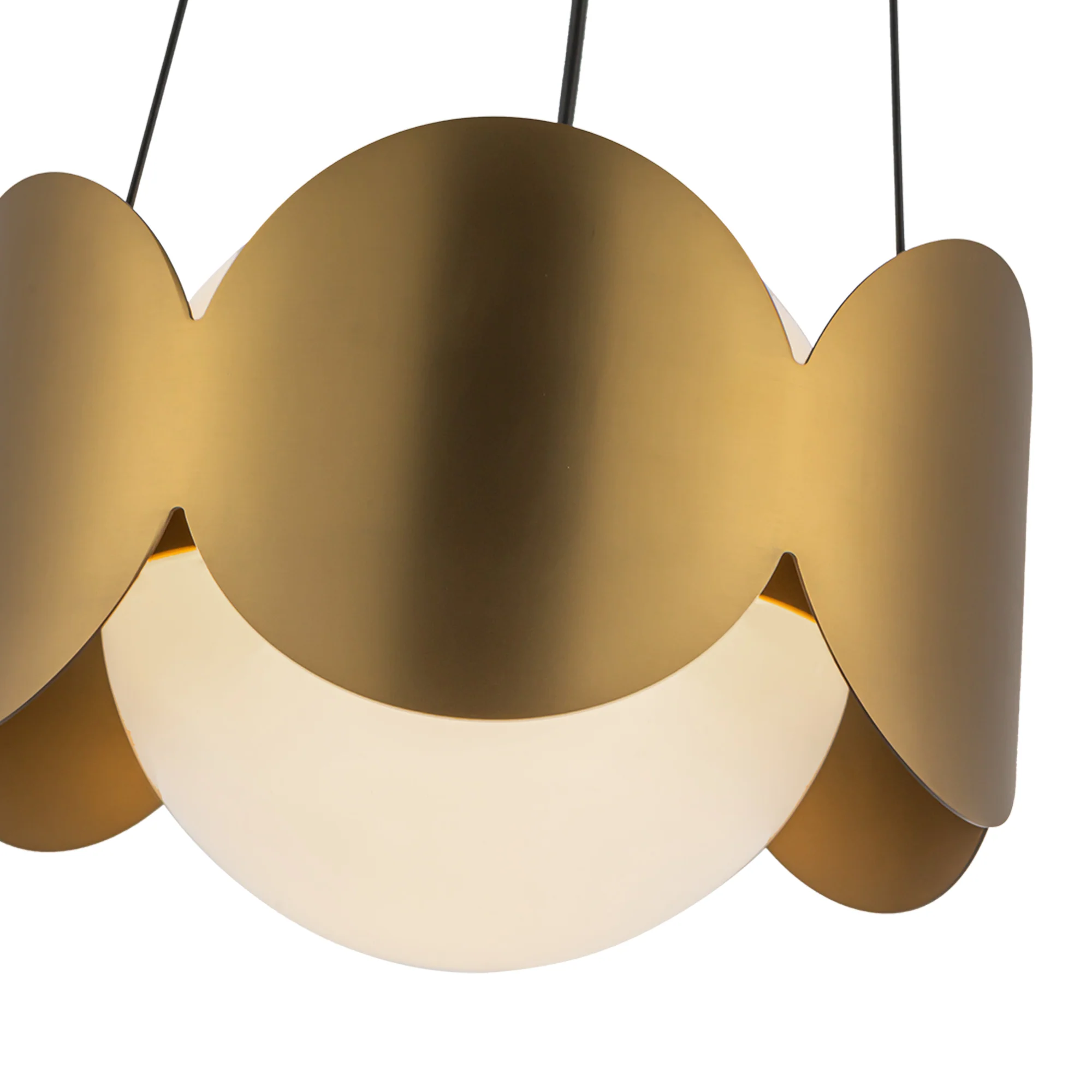Orvessa Opal Glass Chandelier - Image 11
