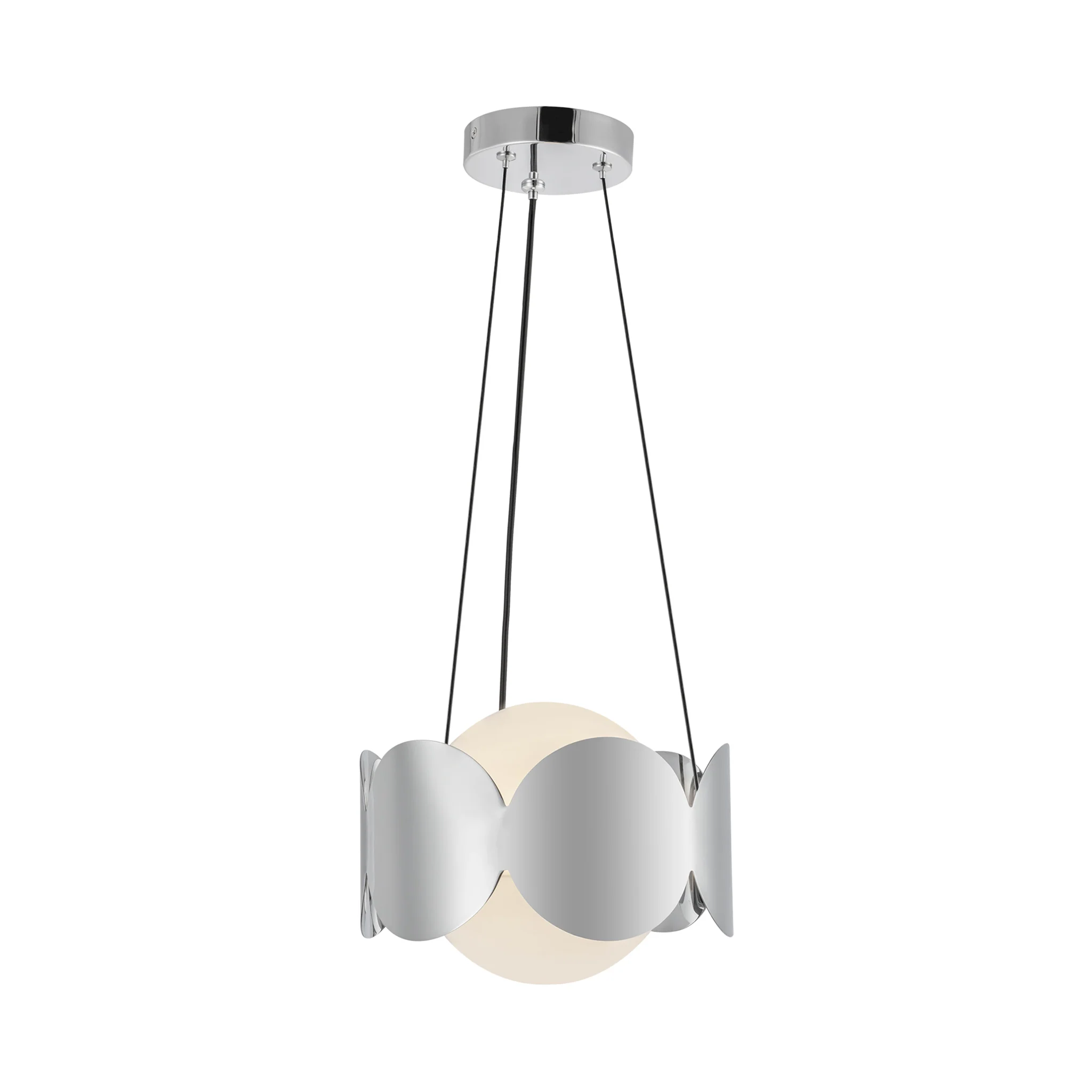 Orvessa Opal Glass Chandelier - Image 12