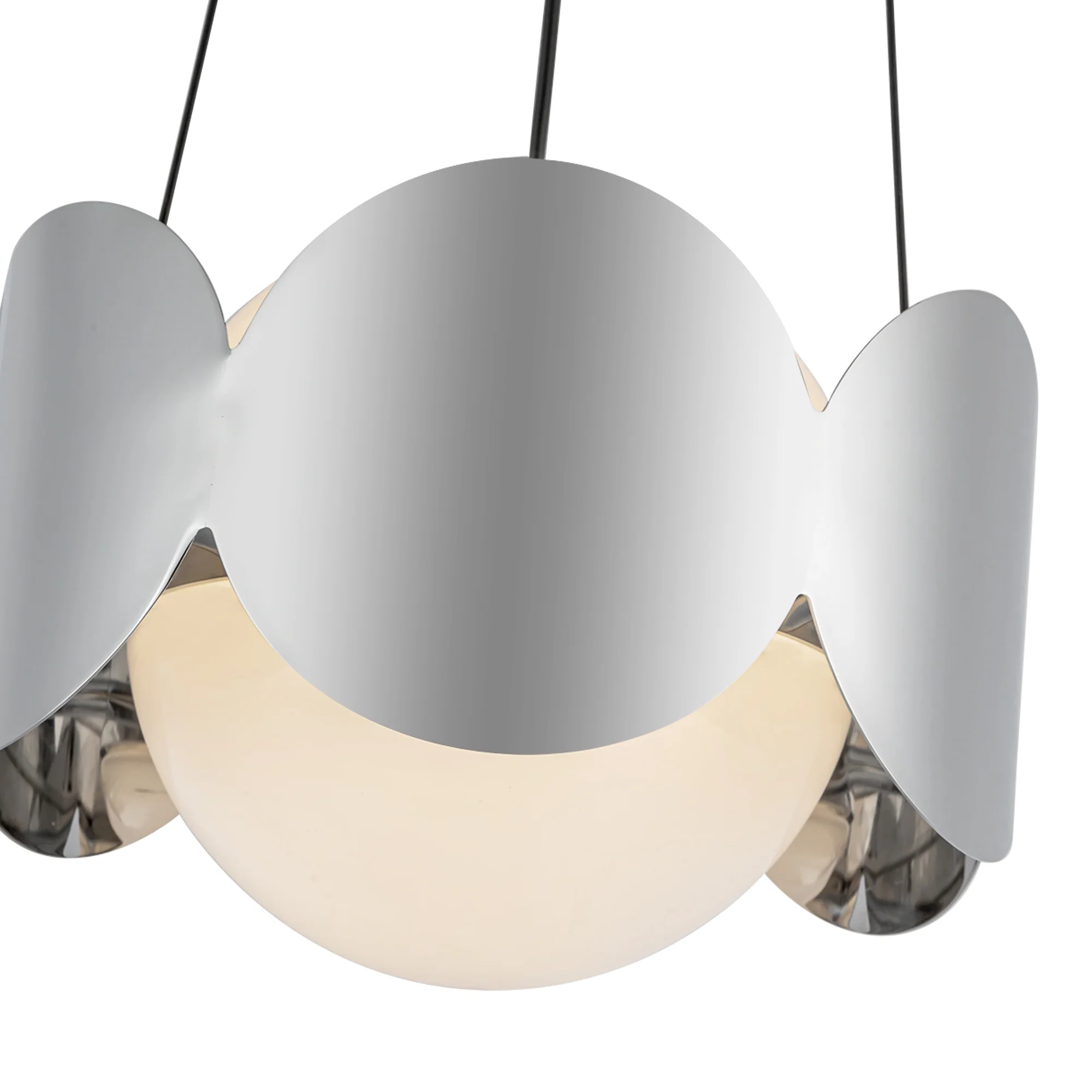 Orvessa Opal Glass Chandelier - Image 16
