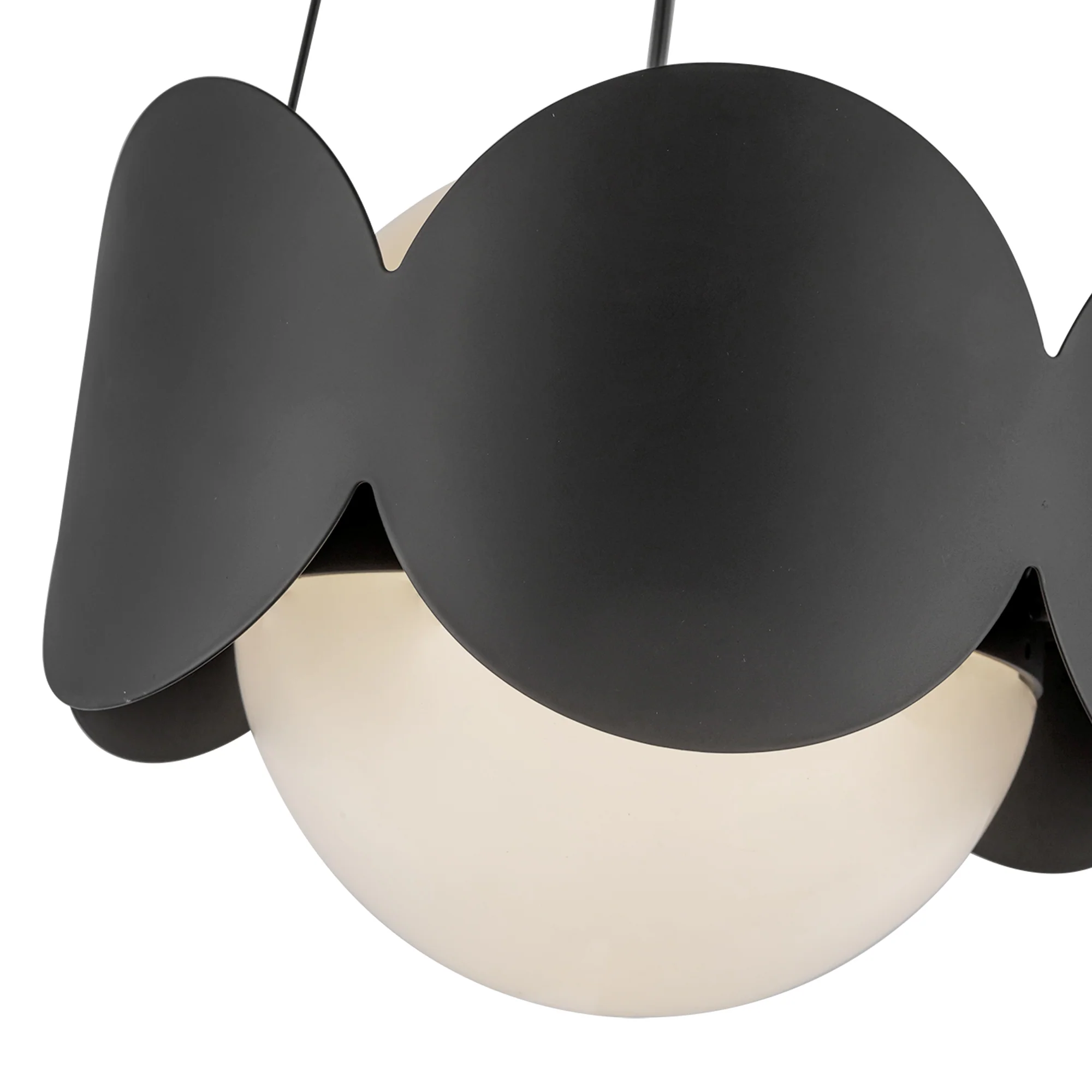 Orvessa Opal Glass Chandelier - Image 6