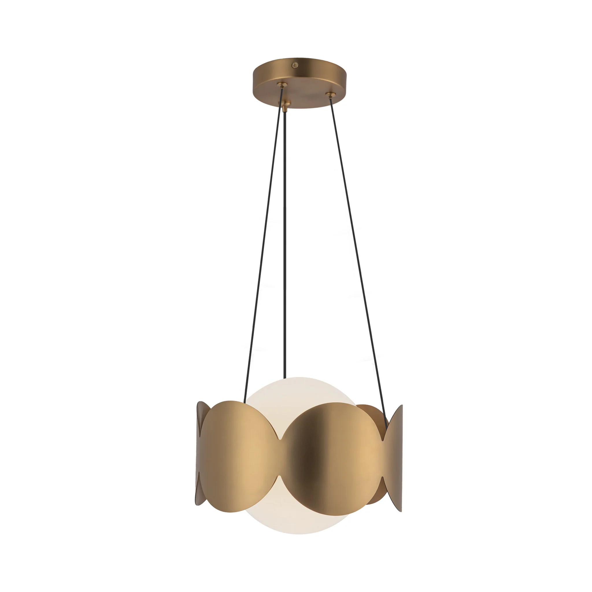 Orvessa Opal Glass Chandelier - Image 8