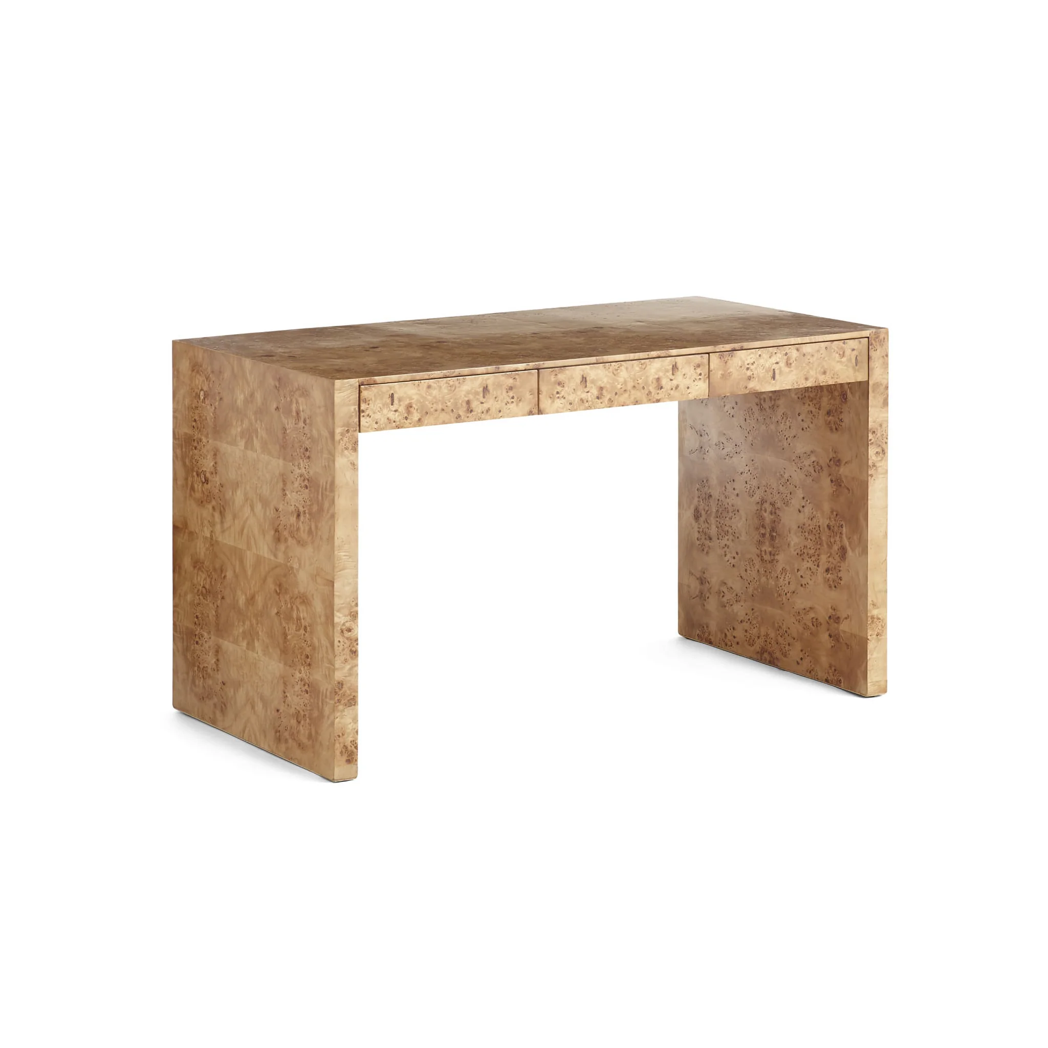 Oslo Burl Wood Veneer Desk - Image 3