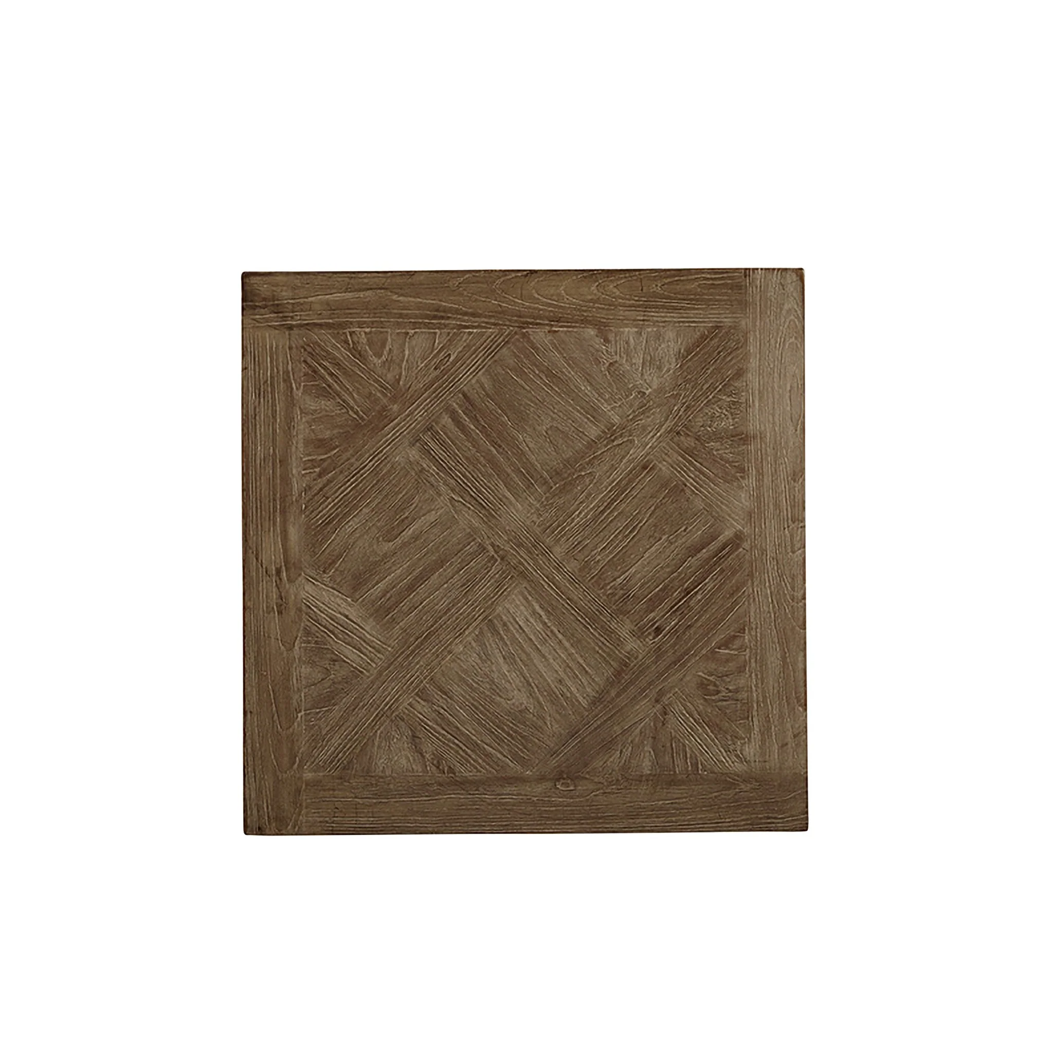 Reclaimed Square Parquet End Table - Image 2