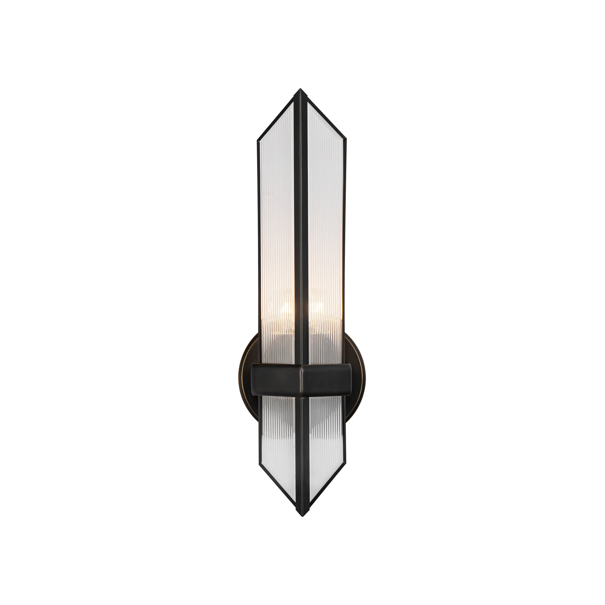 Peiran Ribbed Glass Sconce