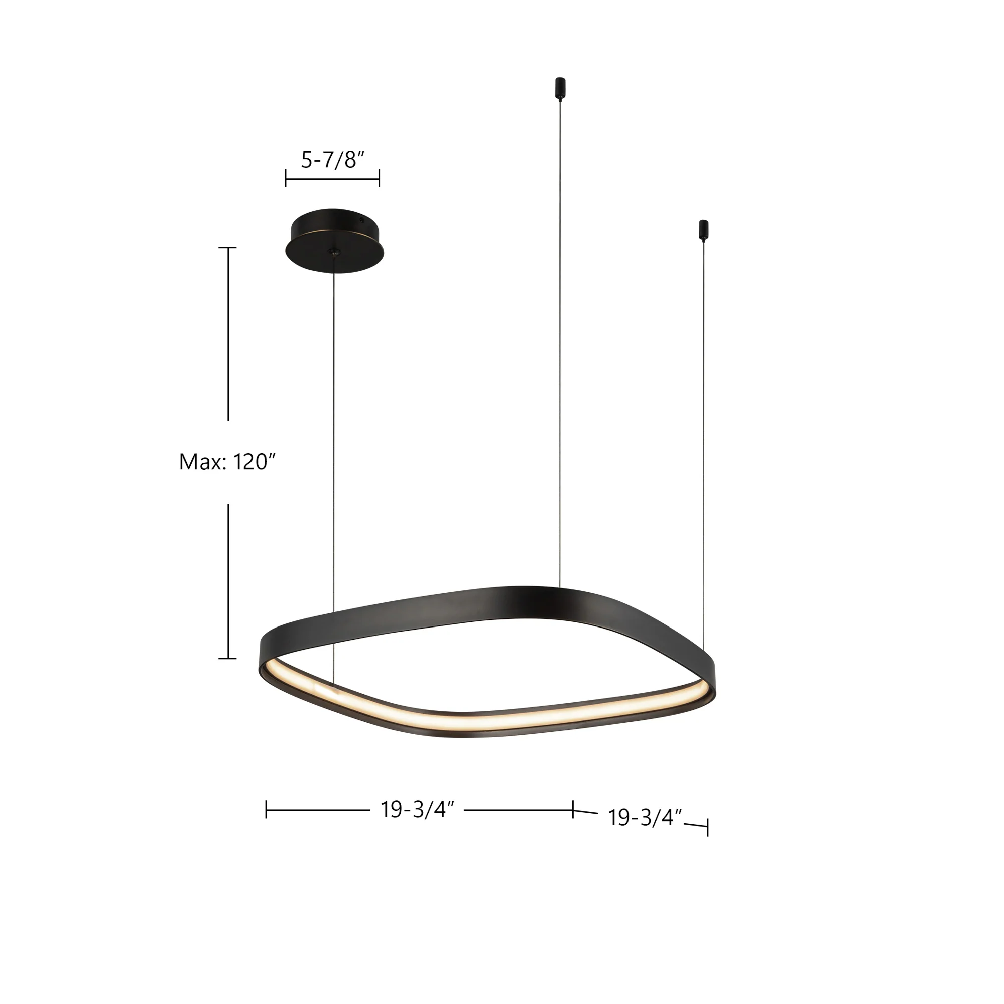 Penholde LED Metal Pendant Chandelier - Image 4