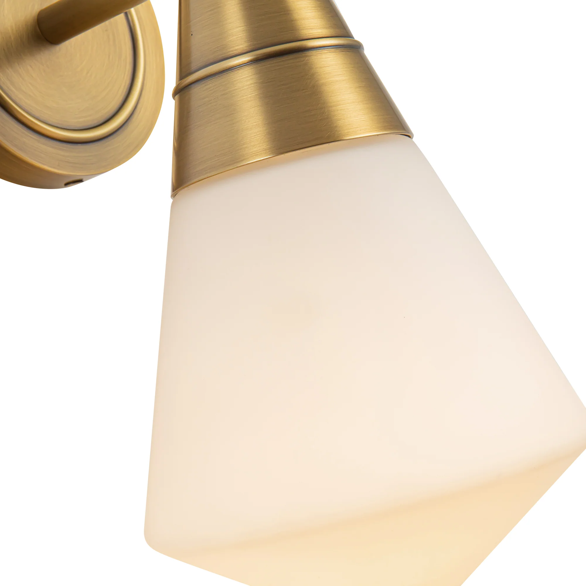 Penrose Brass Opal Wall Sconce - Image 6