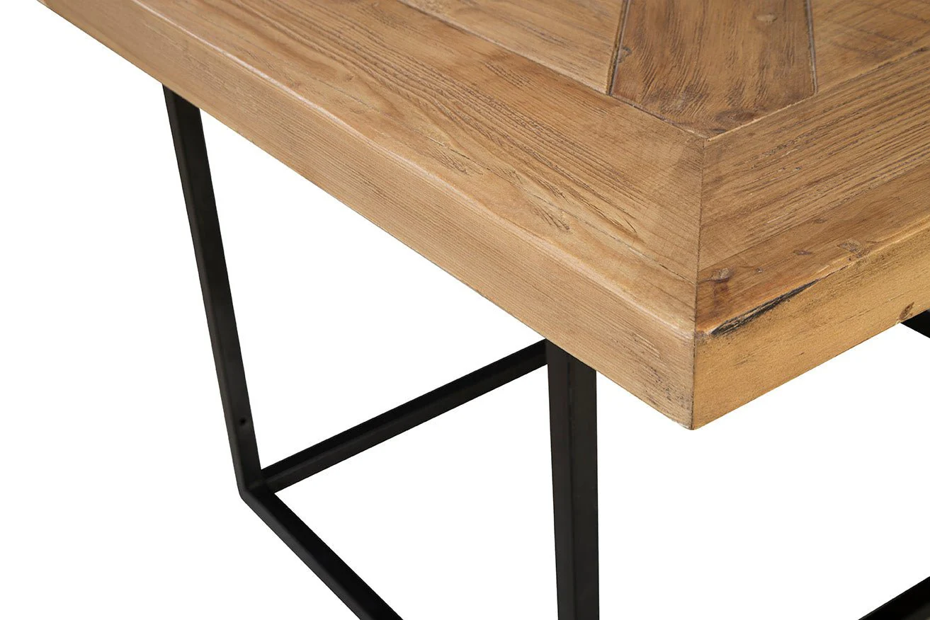 Piacenza Parquet Wood Dining Table - Image 4