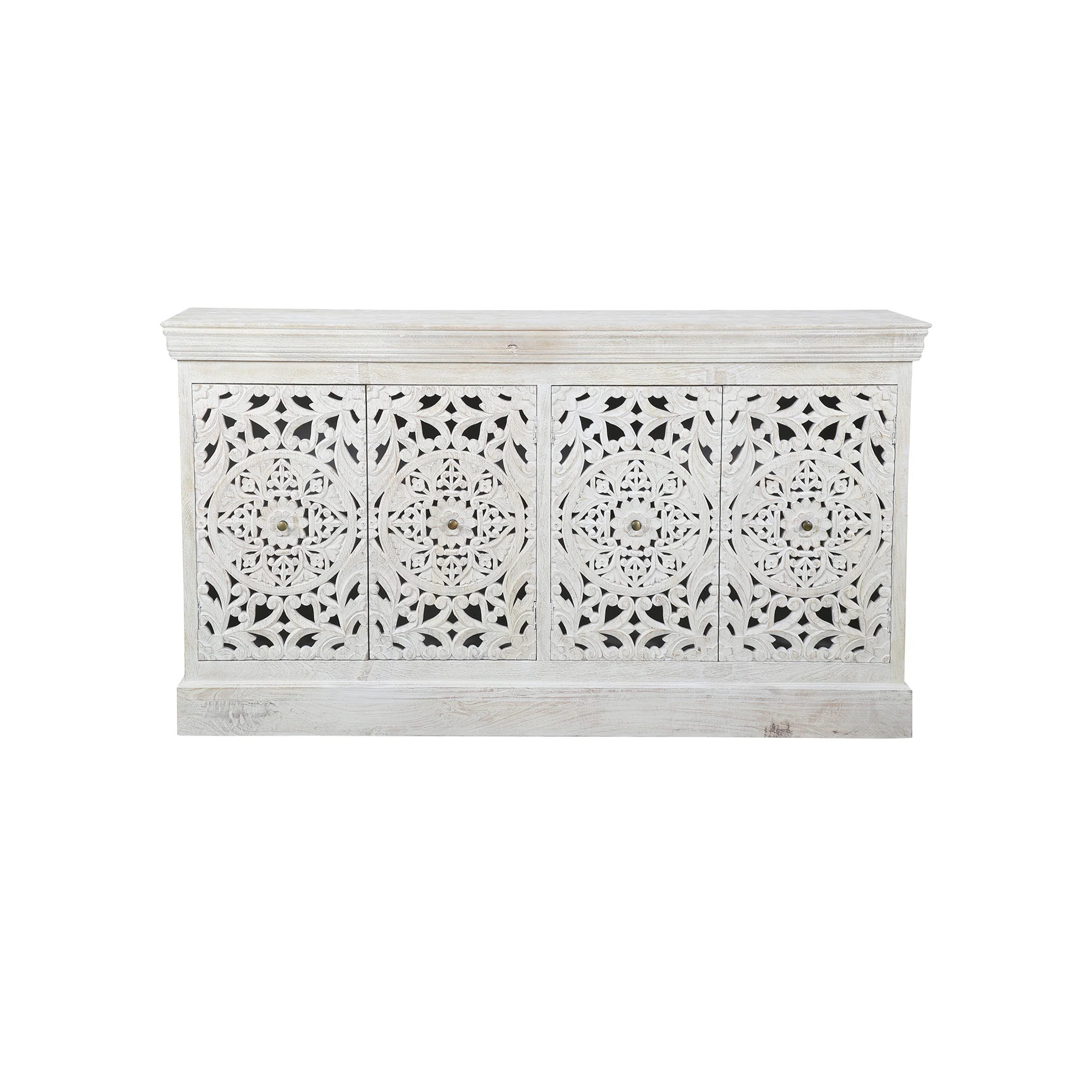 Anjula Carved Wood Sideboard - Image 3