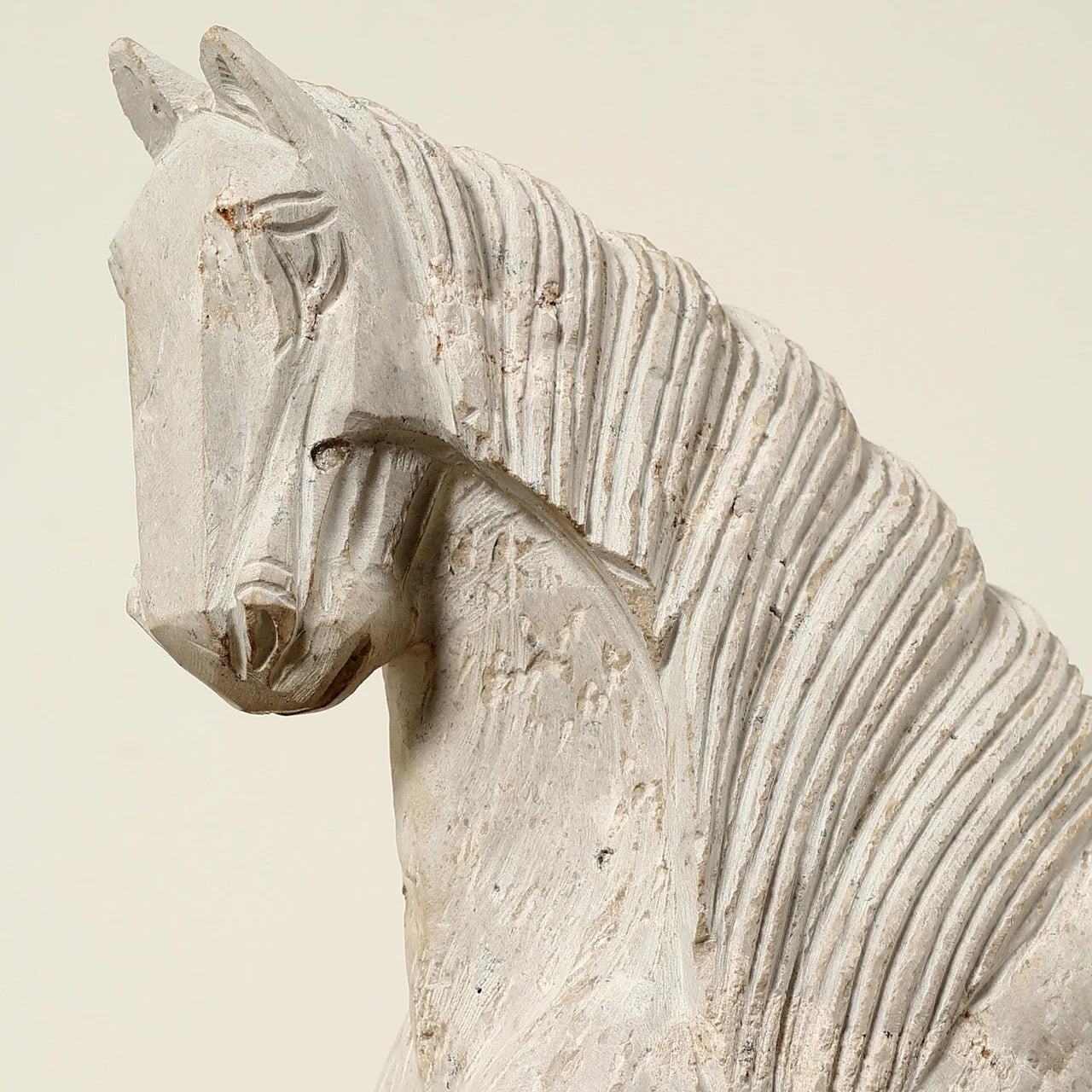 Qinshan Travertine Horse Statue - Image 3