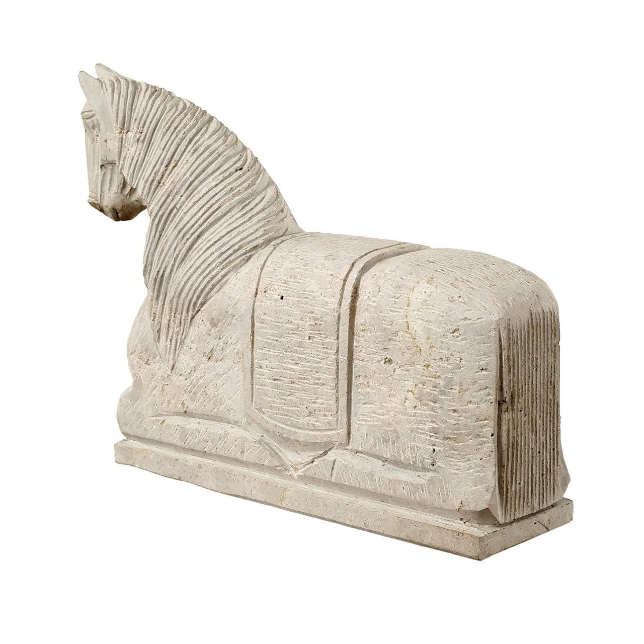 Qinshan Travertine Horse Statue - Image 4