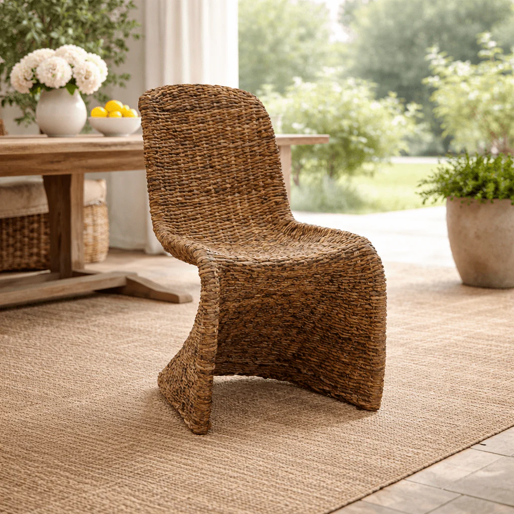 Ragusa Woven Seagrass Side Chair