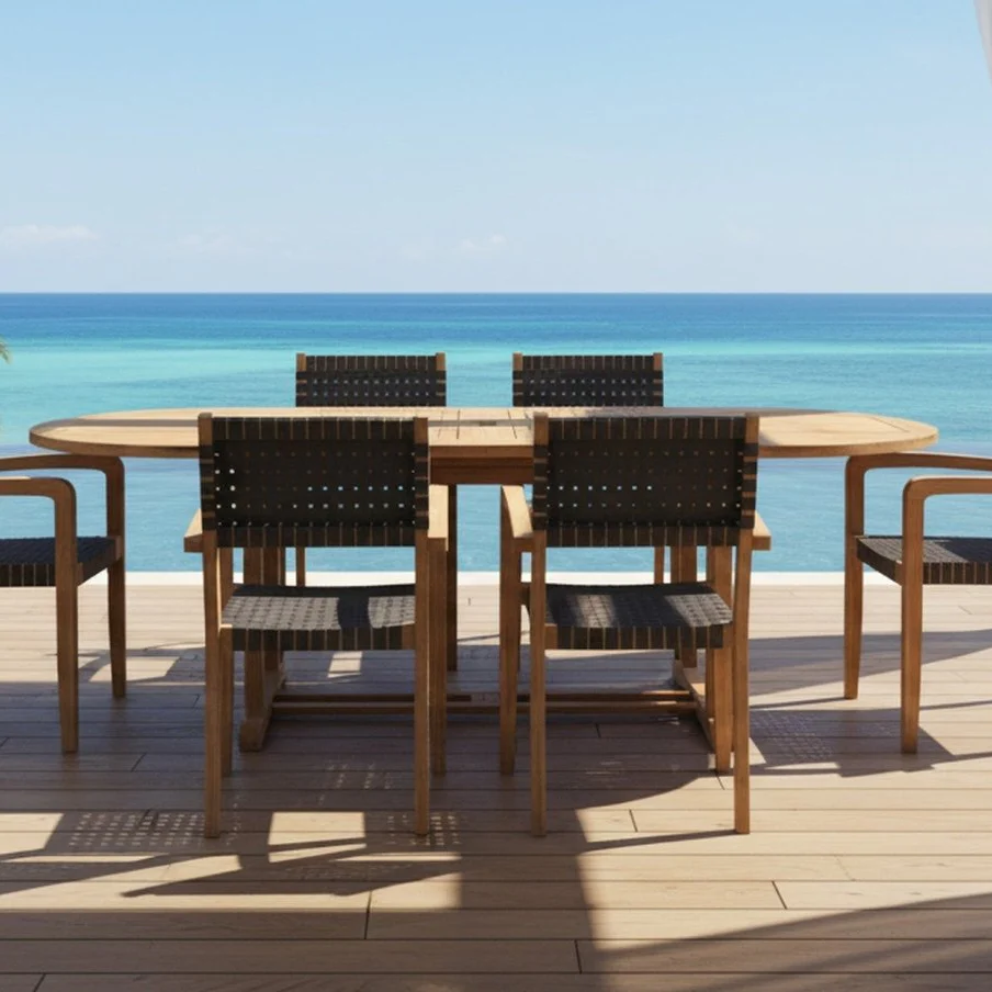 Ravelin Teak Extendable Table