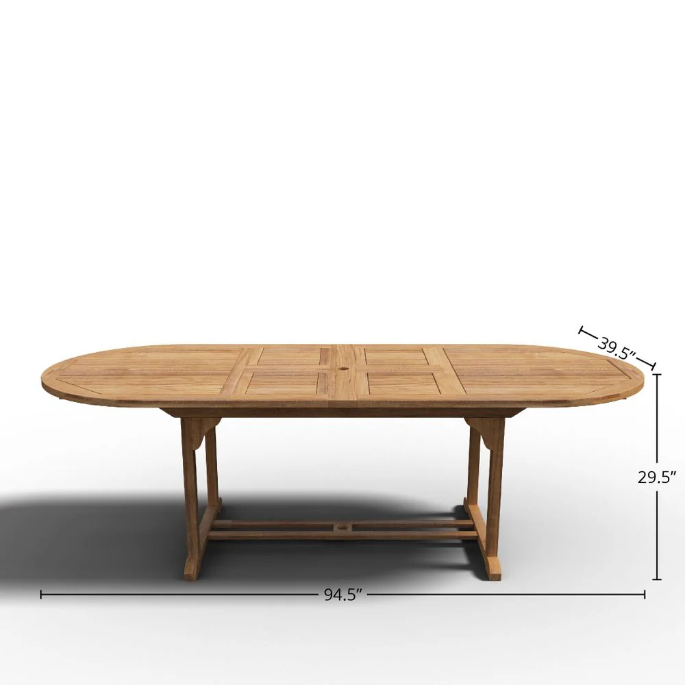 Ravelin Teak Extendable Table - Image 8