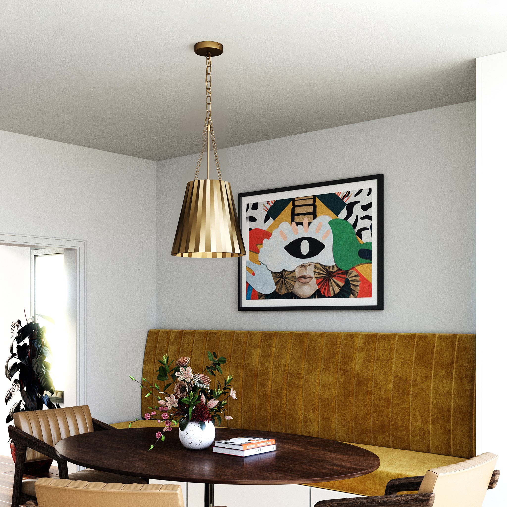 Ravelle Grande Pleated Pendant - Image 7