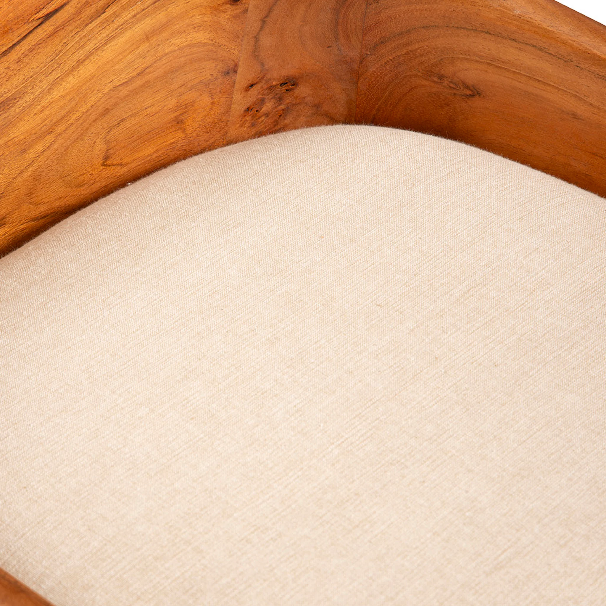 Ravello Teak Upholstered Barstool - Image 6
